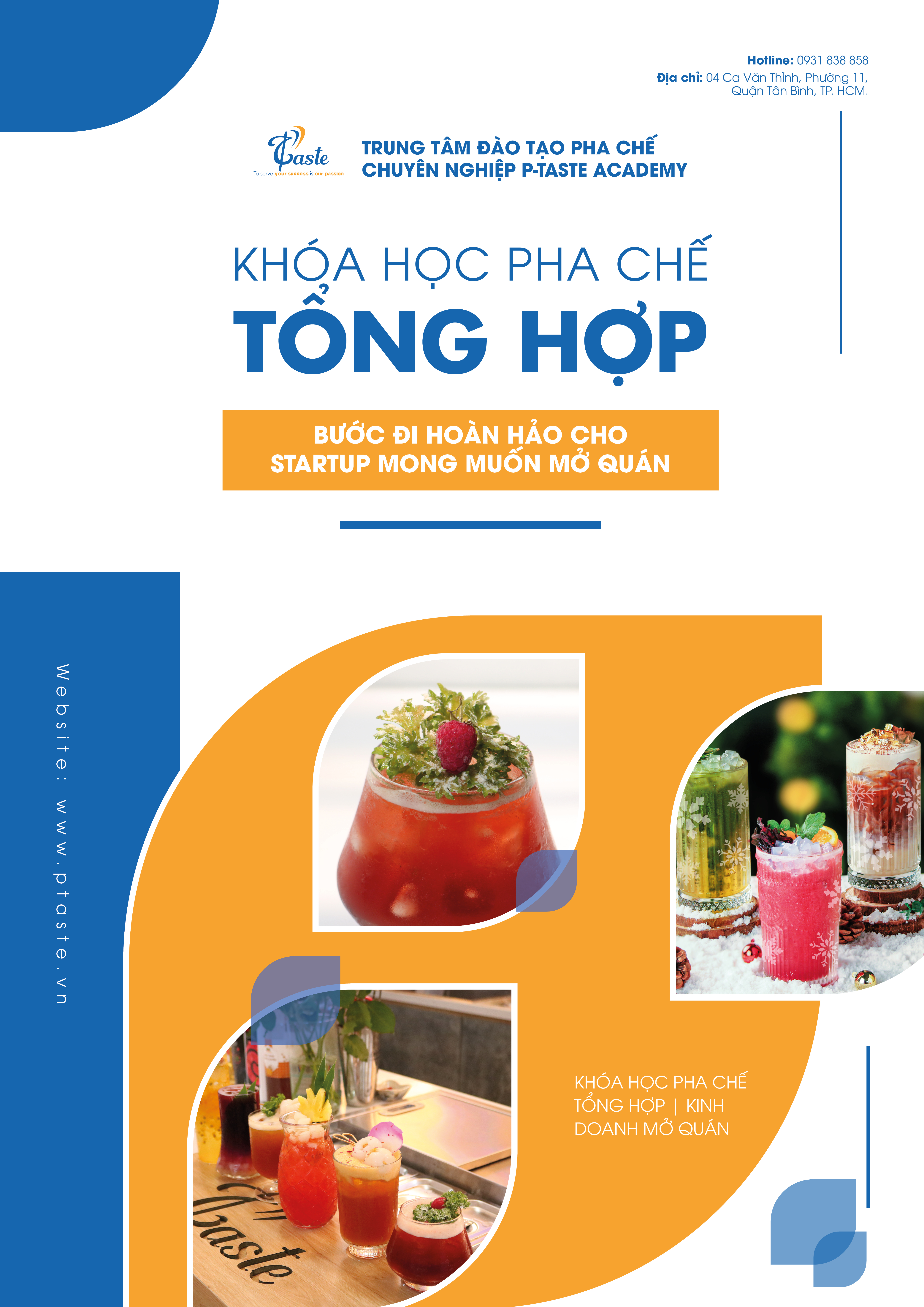 CHƯƠNG TRÌNH HỌC KHOÁ HỌC PHA CHẾ TỔNG HỢP