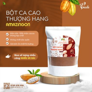 BỘT CA CAO THƯỢNG HẠNG AMAZINGON 500G, 1KG