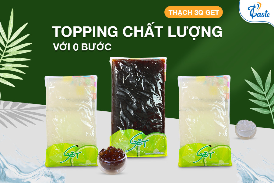 Thạch Trân Châu 3Q Get - Topping Quốc Dân Cho Quán Cà Phê, Trà Sữa