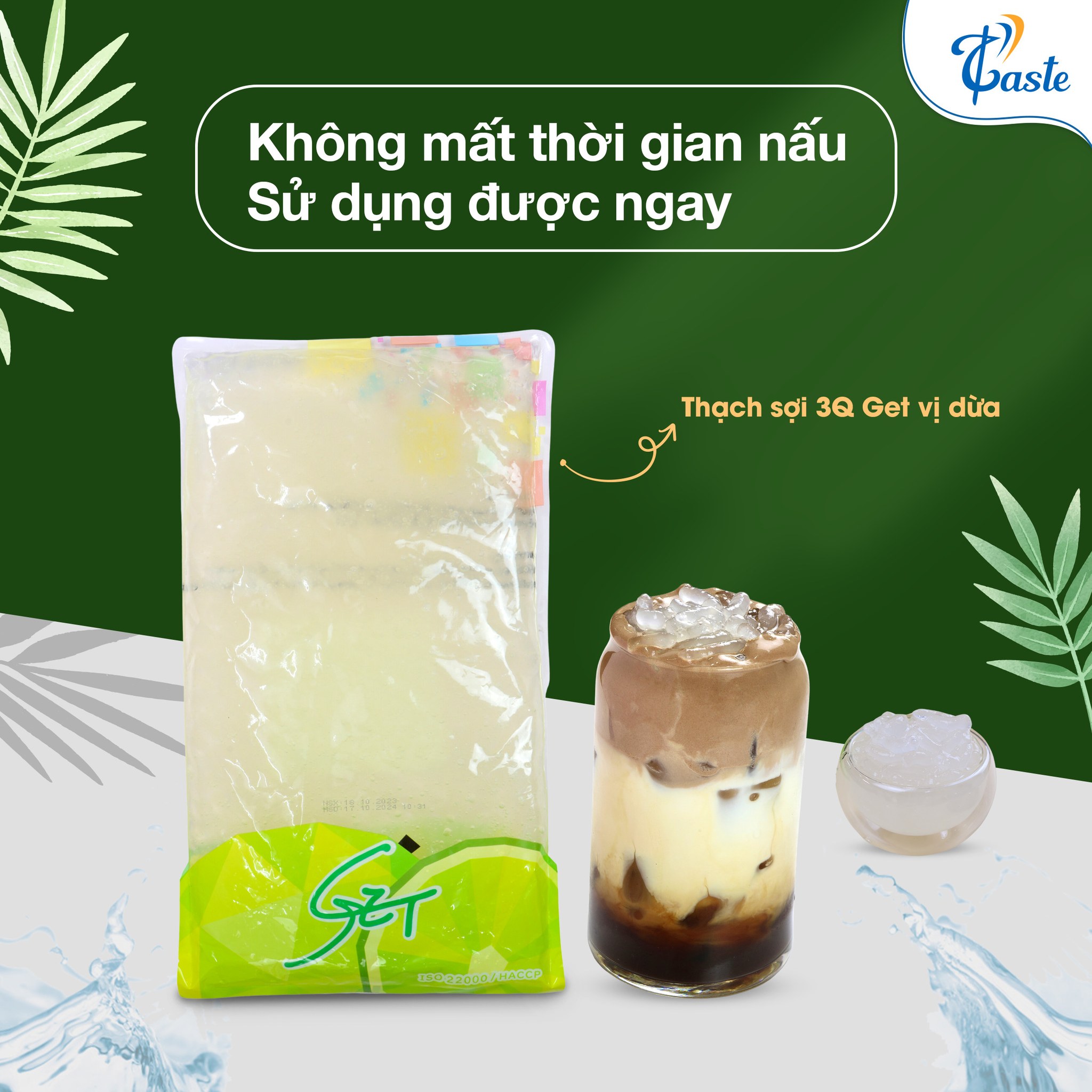 Thạch Trân Châu 3Q Get - Topping Quốc Dân Cho Quán Cà Phê, Trà Sữa
