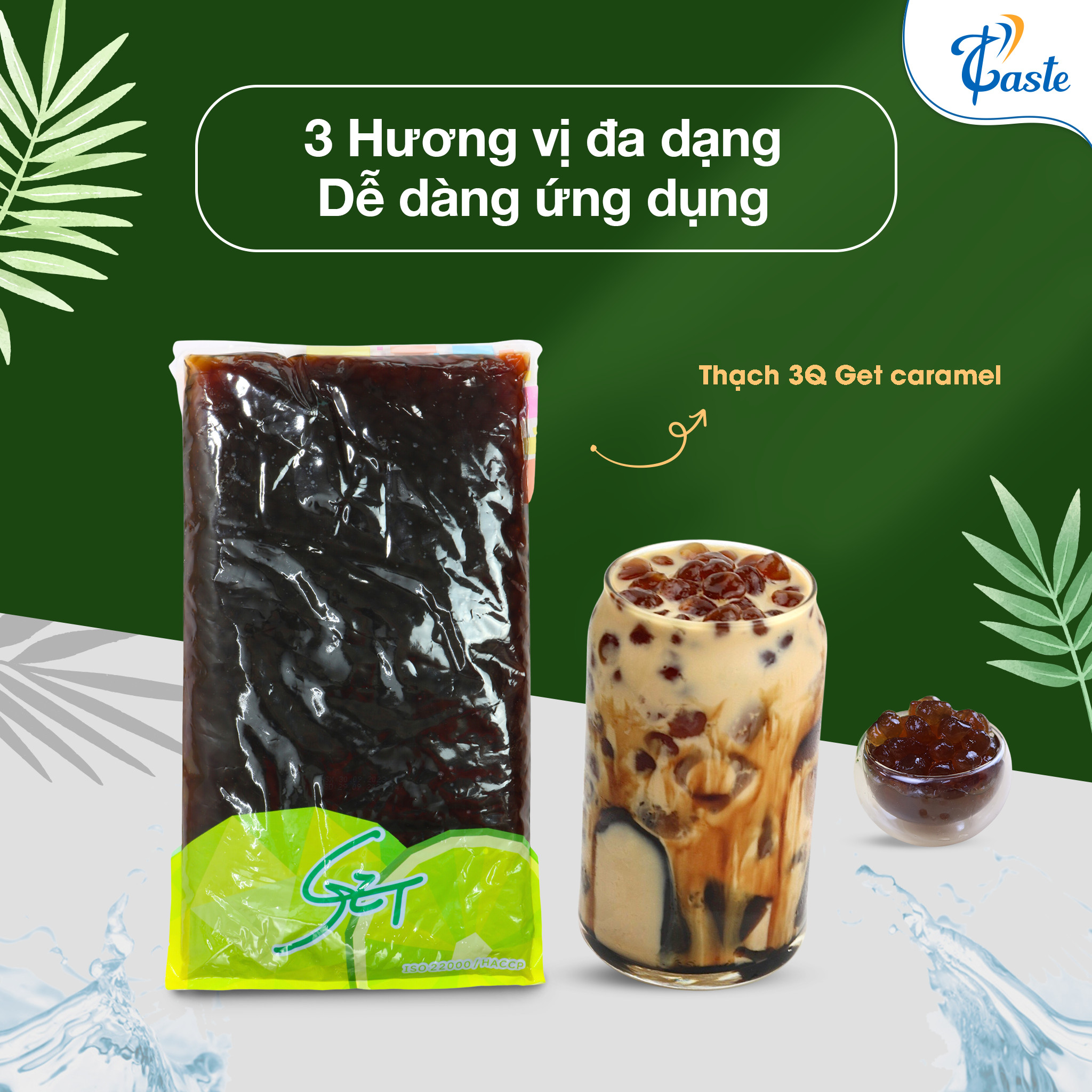 Thạch Trân Châu 3Q Get - Topping Quốc Dân Cho Quán Cà Phê, Trà Sữa