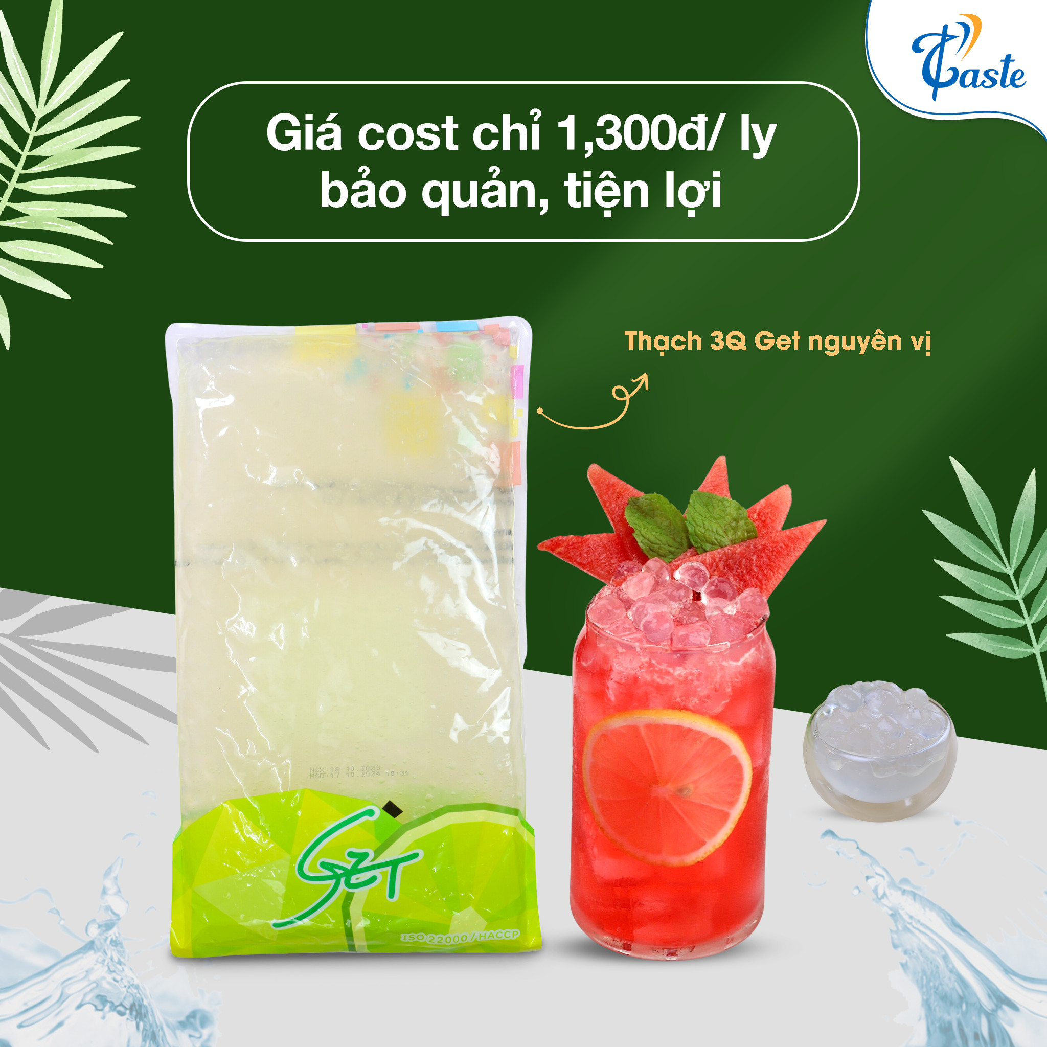 Thạch Trân Châu 3Q Get - Topping Quốc Dân Cho Quán Cà Phê, Trà Sữa