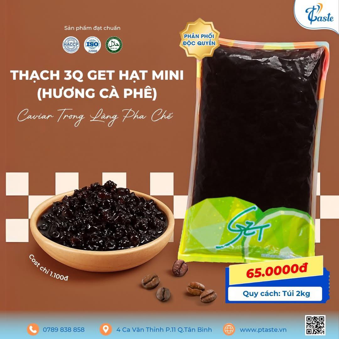 Thạch Trân Châu 3Q Get - Topping Quốc Dân Cho Quán Cà Phê, Trà Sữa