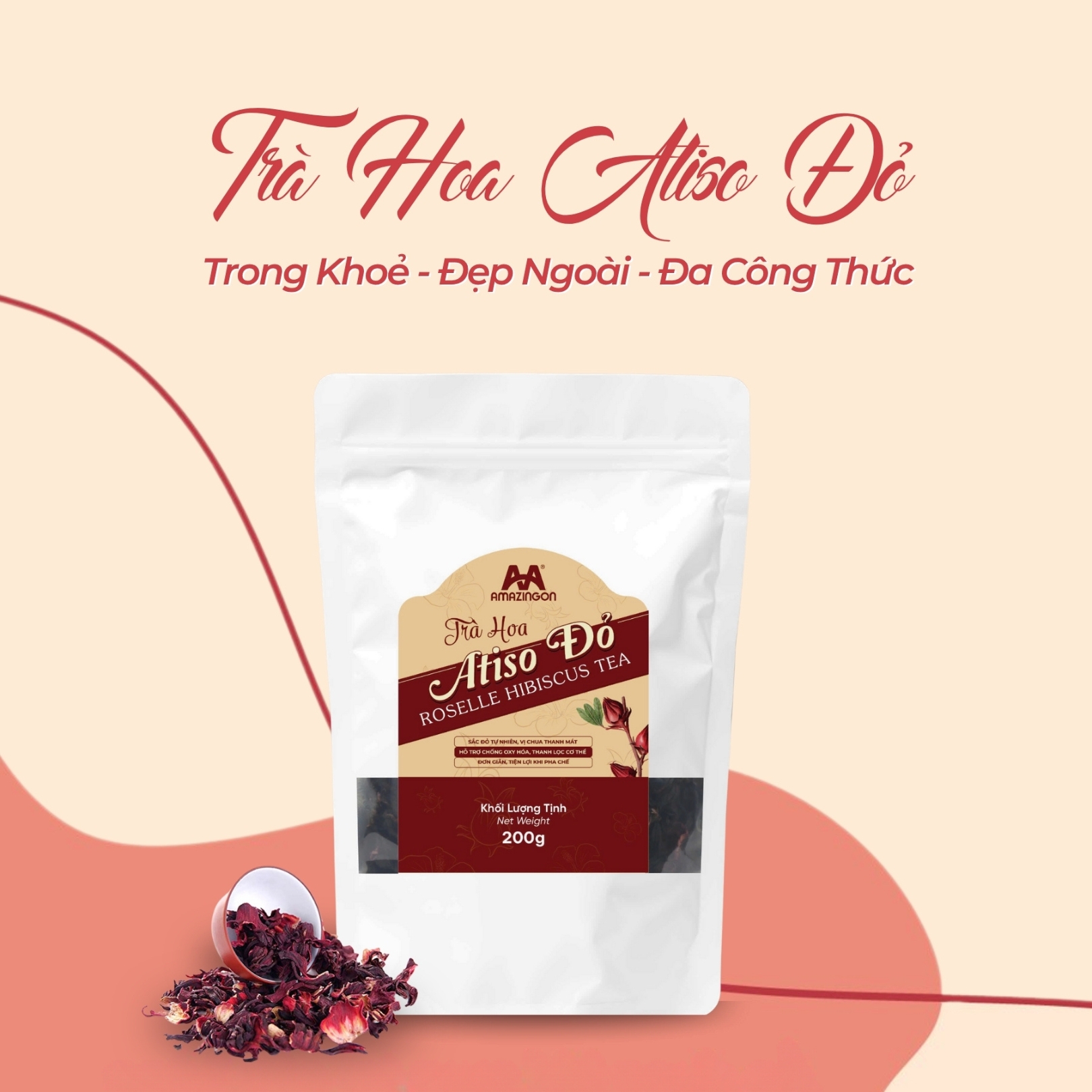 Trà Hoa Atiso Đỏ AMAZINGON - Lựa Chọn Số 1 Cho Đồ Uống Sức Khỏe