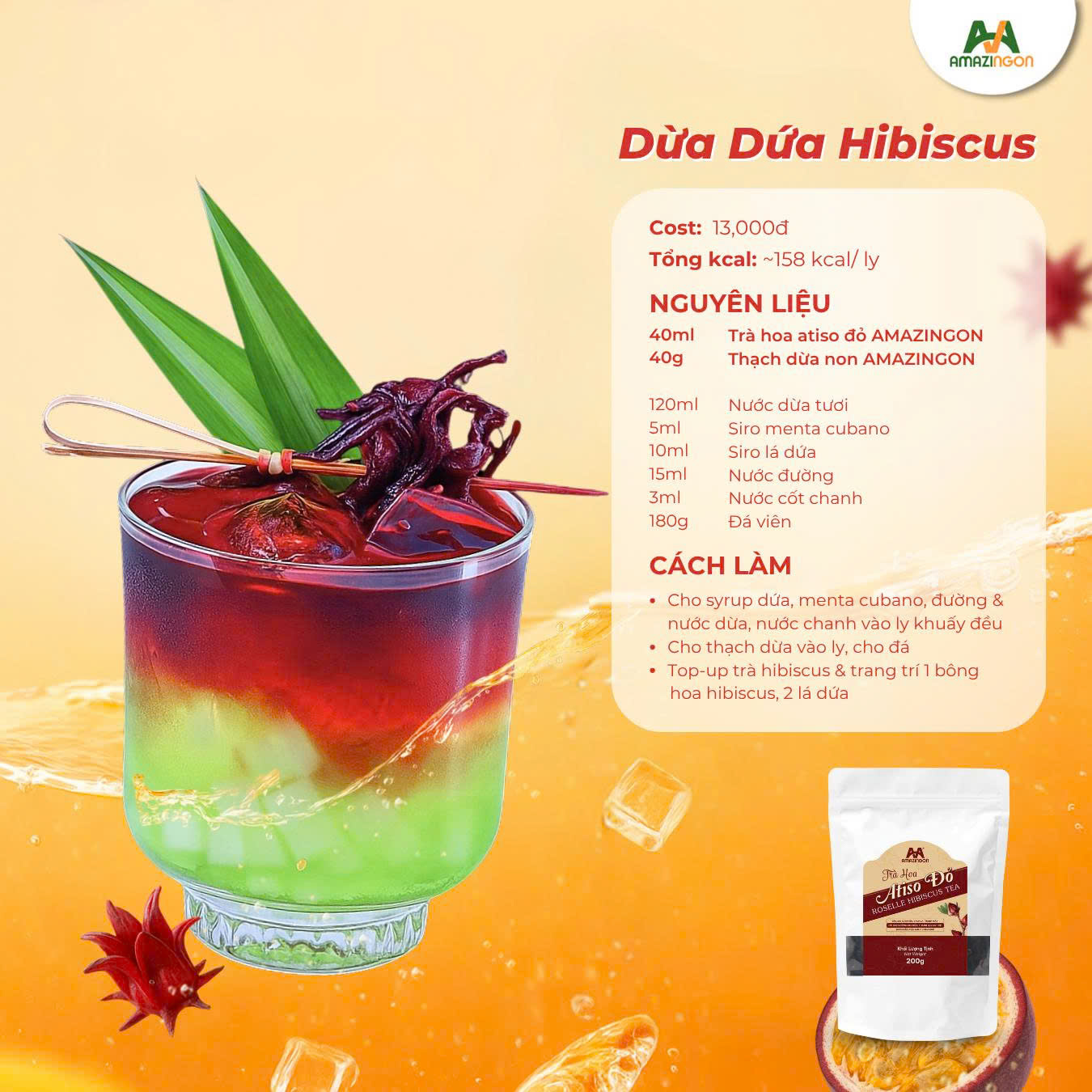 BST Trà Hoa Atiso Đỏ - Sống Healthy Uống Trendy Hè Rực Rỡ
