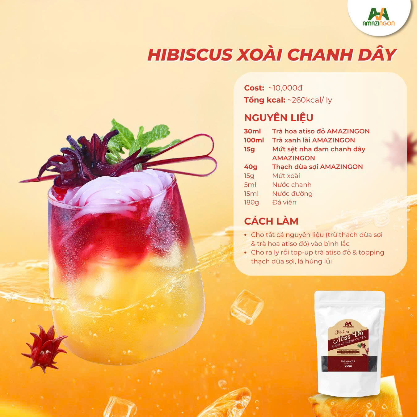 BST Trà Hoa Atiso Đỏ - Sống Healthy Uống Trendy Hè Rực Rỡ