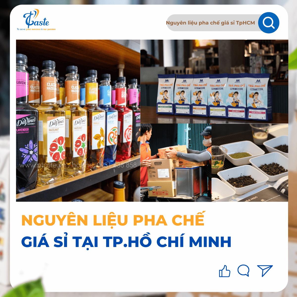 P-Taste – Địa Chỉ Mua Nguyên Liệu Pha Chế Giá Sỉ TpHCM Uy Tín