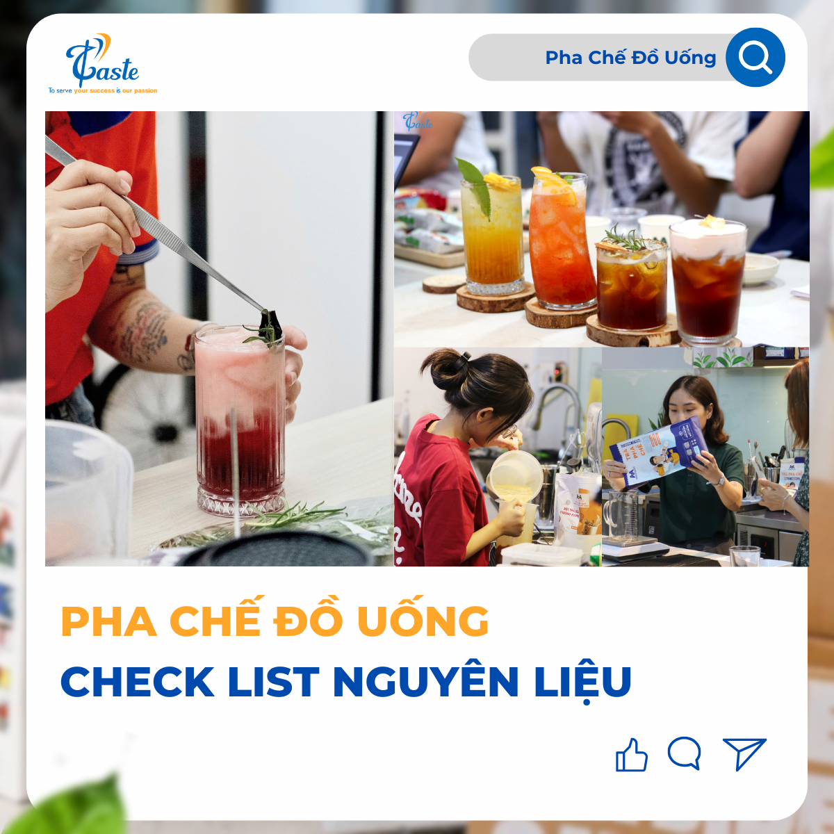 Check List Nguyên Liệu Pha Chế Đồ Uống Mở Quán Trà Sữa