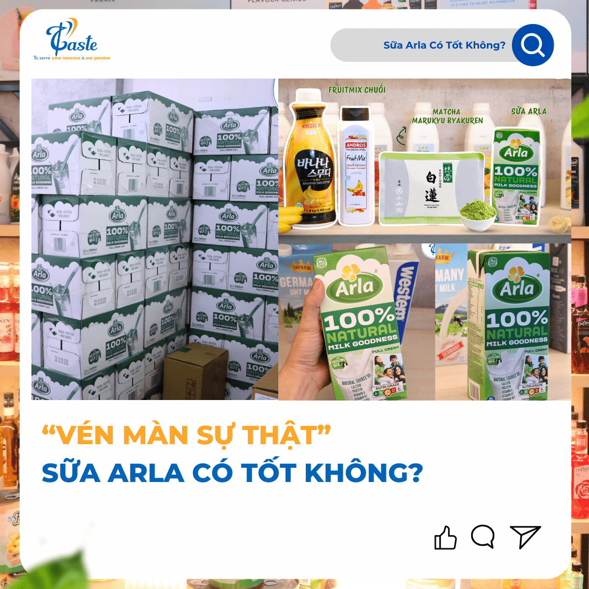Sữa Arla có tốt không? Lựa chọn sữa cho quán cà phê, trà sữa