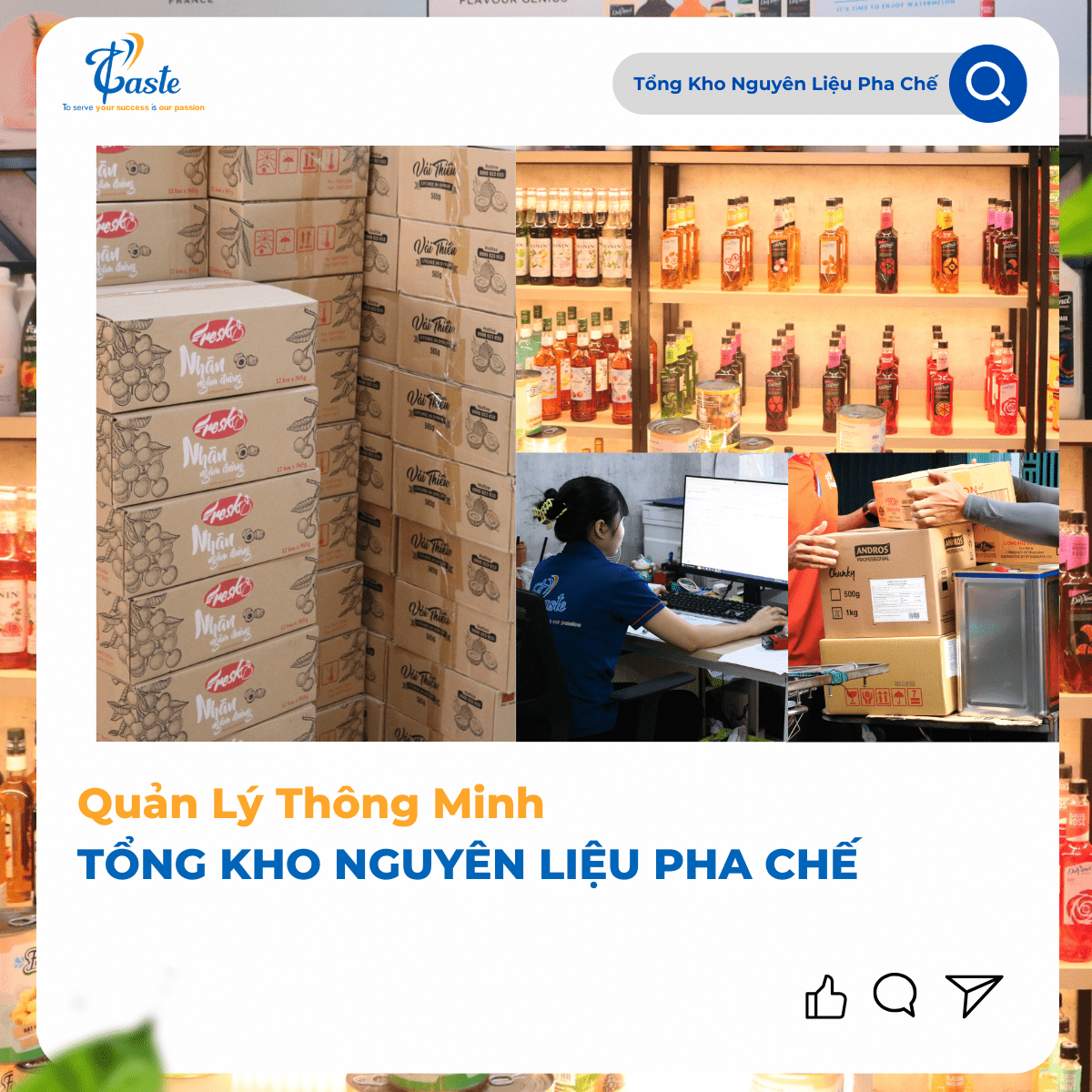 Cách Quản Lý Tổng Kho Nguyên Liệu Pha Chế Thông Minh