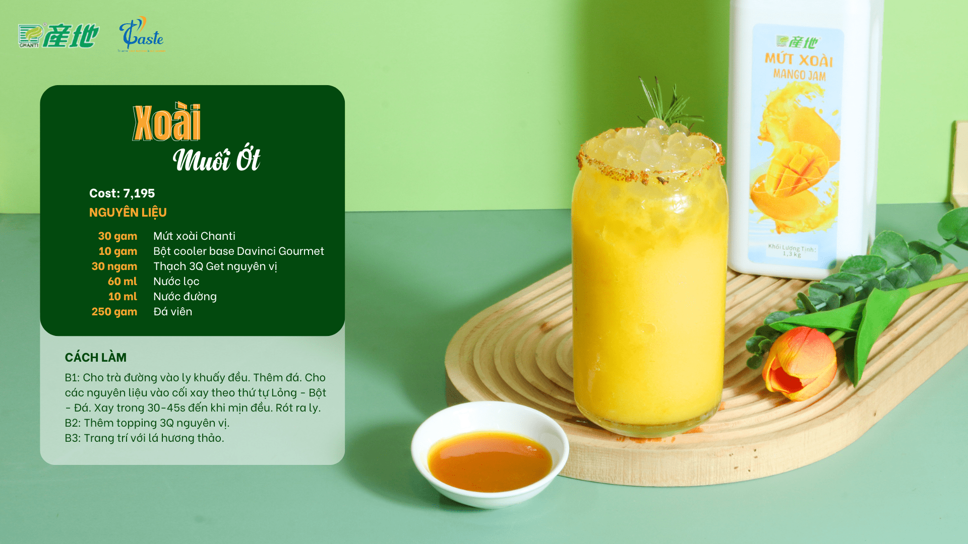 XOÀI MUỐI ỚT ĐÁ XAY