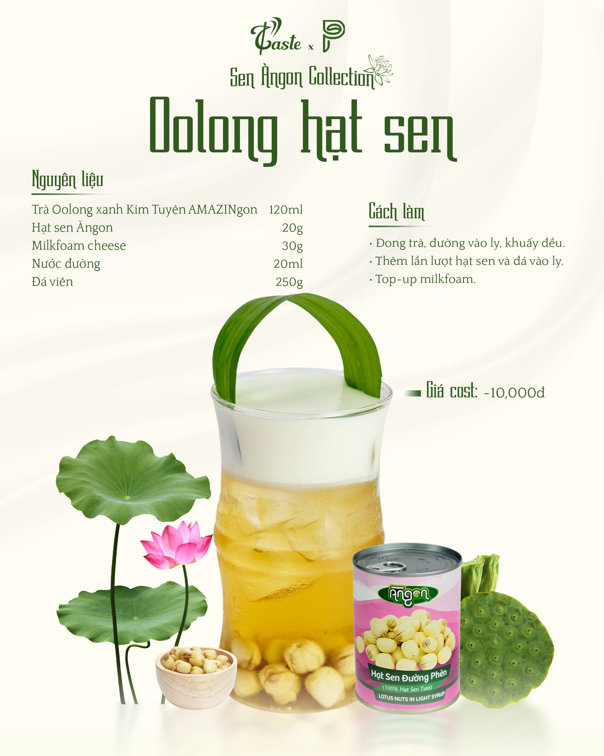 Hạt Sen Đường Phèn - Nguyên Liệu “Vàng” Tạo Nét Thuần Việt Trong Menu Đồ Uống