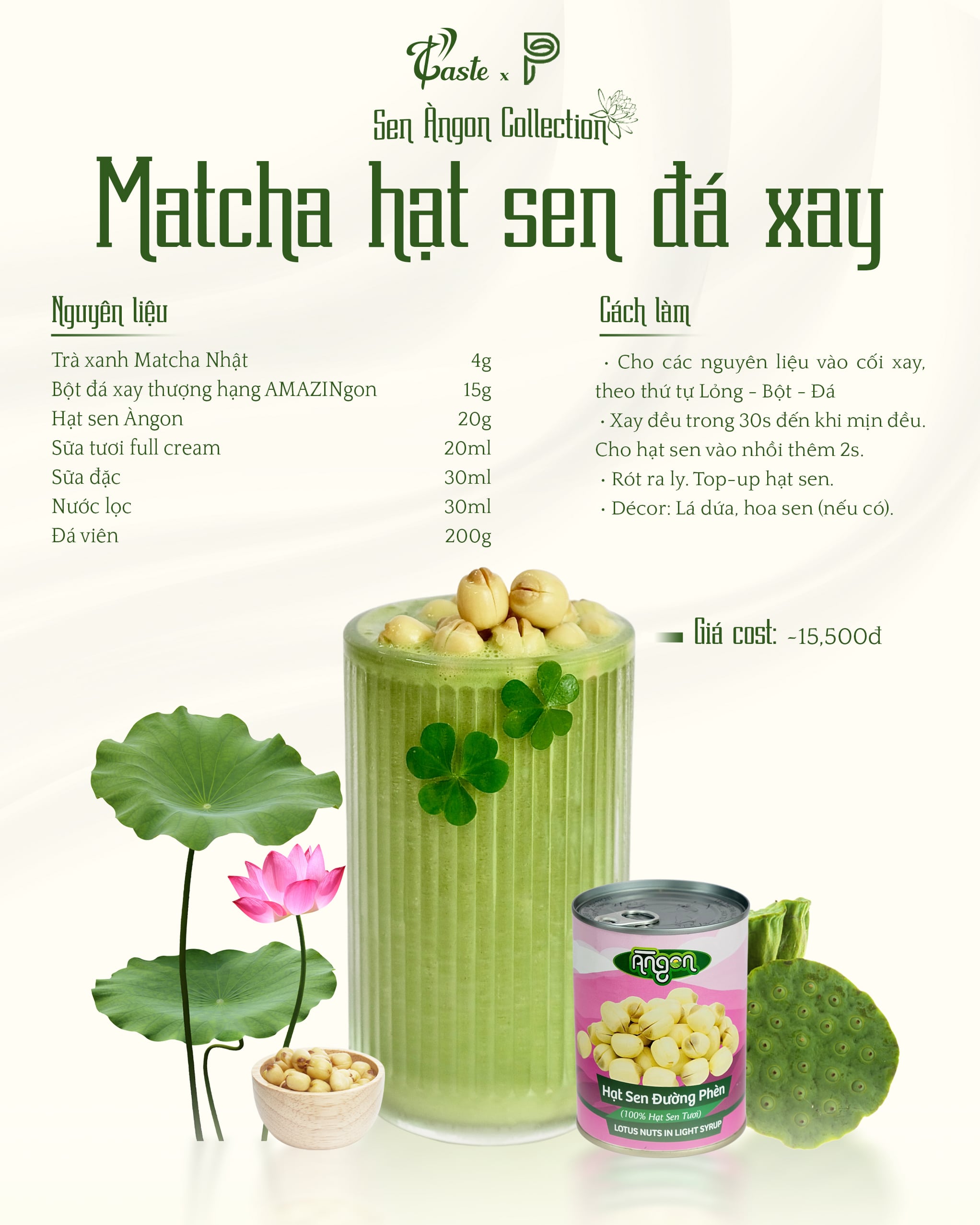 Hạt Sen Đường Phèn - Nguyên Liệu “Vàng” Tạo Nét Thuần Việt Trong Menu Đồ Uống