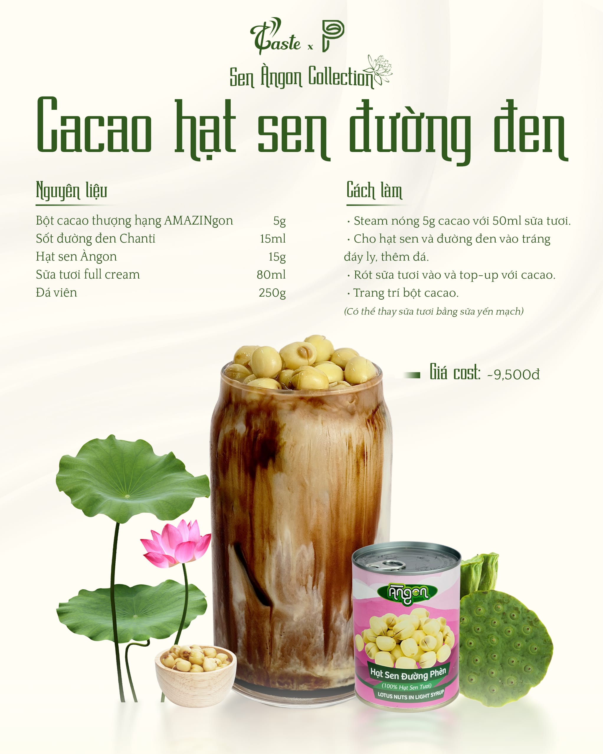 Hạt Sen Đường Phèn - Nguyên Liệu “Vàng” Tạo Nét Thuần Việt Trong Menu Đồ Uống
