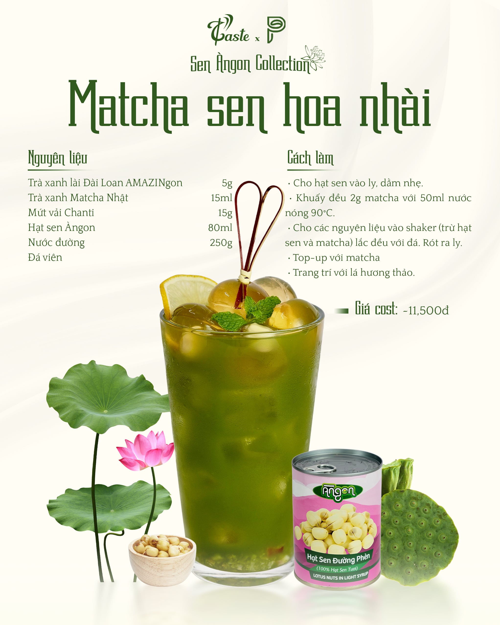 Hạt Sen Đường Phèn - Nguyên Liệu “Vàng” Tạo Nét Thuần Việt Trong Menu Đồ Uống