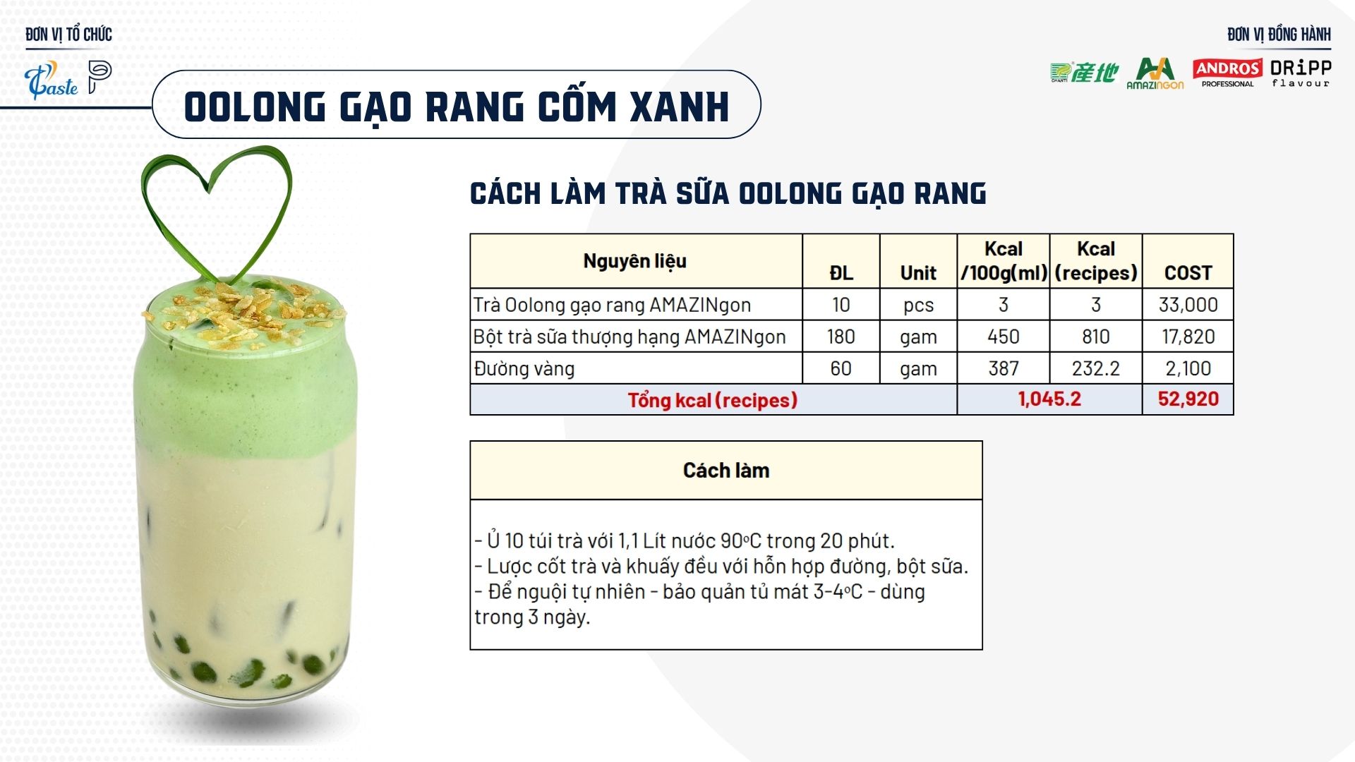 Bộ Sưu Tập Đồ uống Healthy “Ít Calo - Vẫn No Vị Giác”