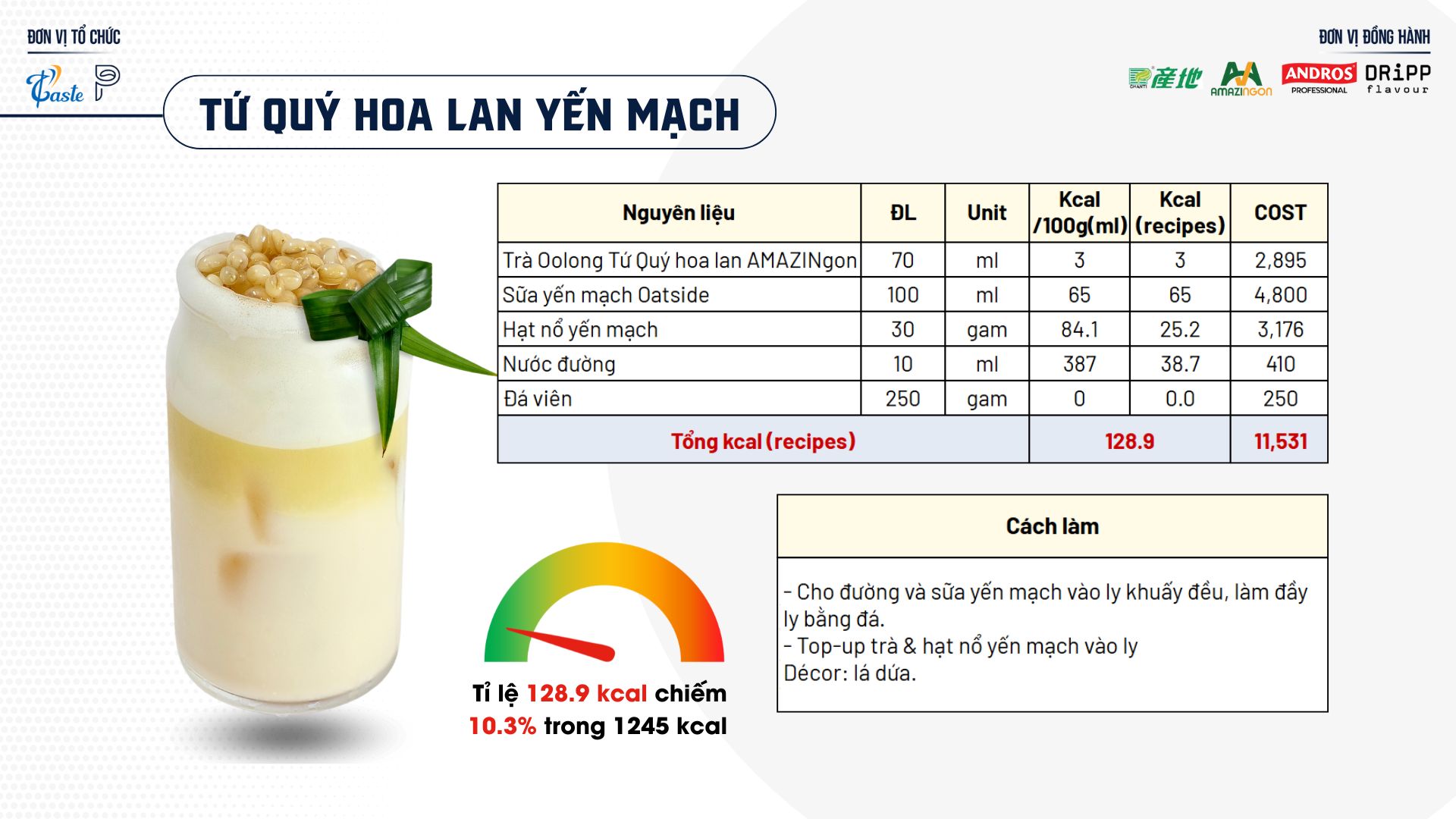Bộ Sưu Tập Đồ uống Healthy “Ít Calo - Vẫn No Vị Giác”