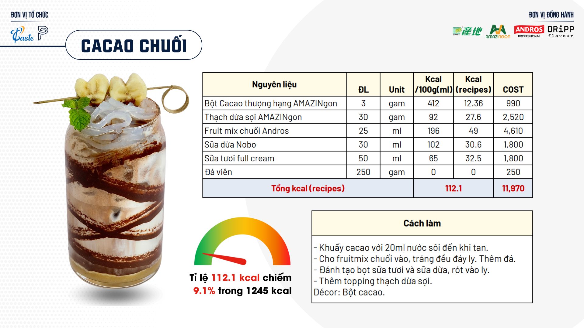 Bộ Sưu Tập Đồ uống Healthy “Ít Calo - Vẫn No Vị Giác”