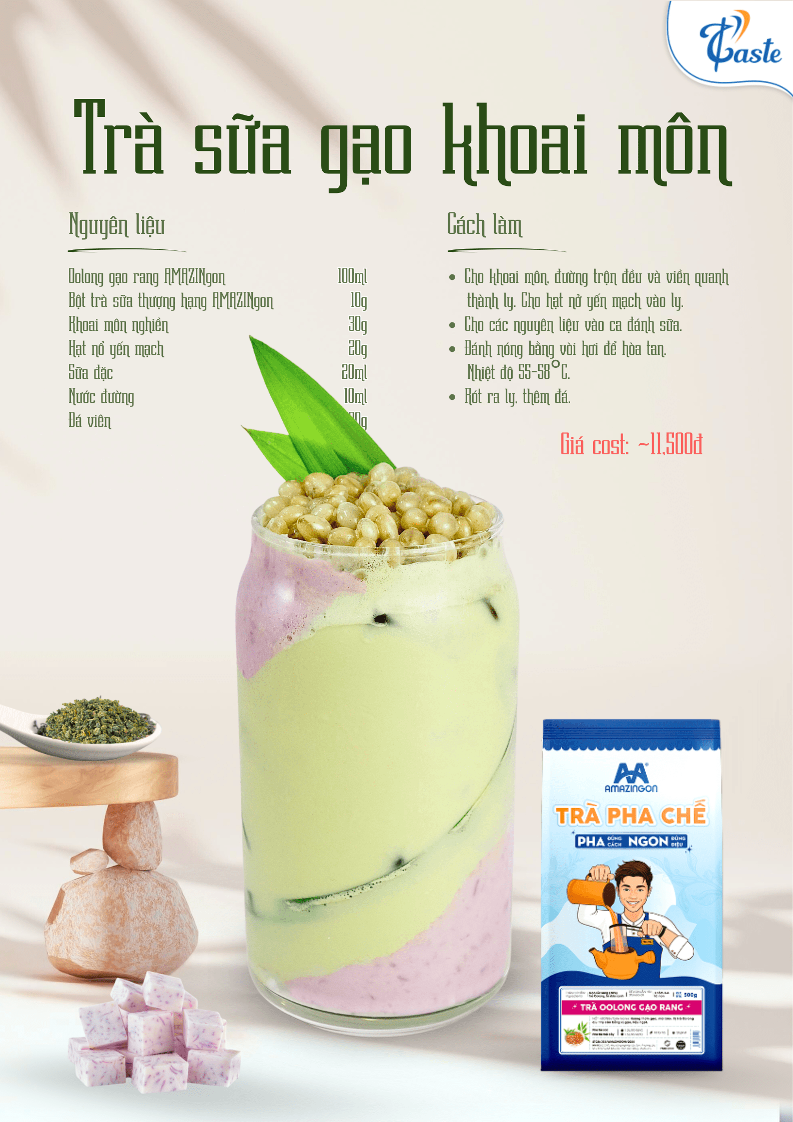 Bộ Sưu Tập Oolong Gạo Rang - Trà Thanh Vị, Ít Calo