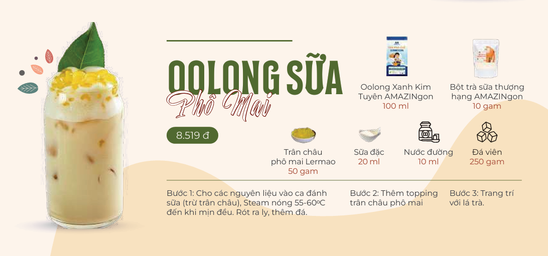 OOLONG SỮA PHÔI MAI (OOLONG SỮA TRÂN CHÂU PHÔ MAI)