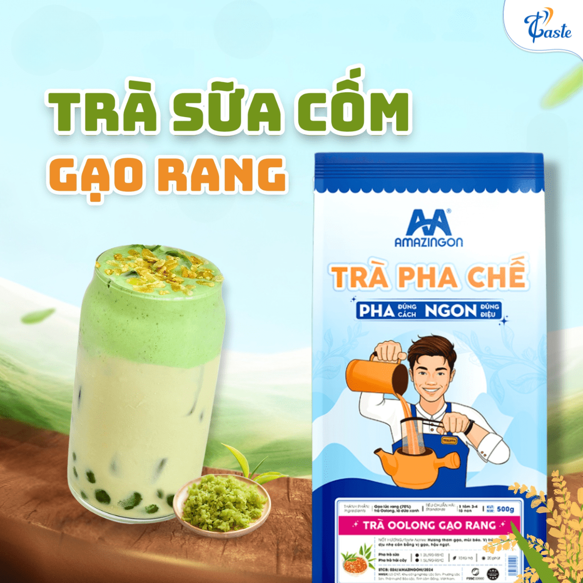 TRÀ SỮA CỐM GẠO RANG