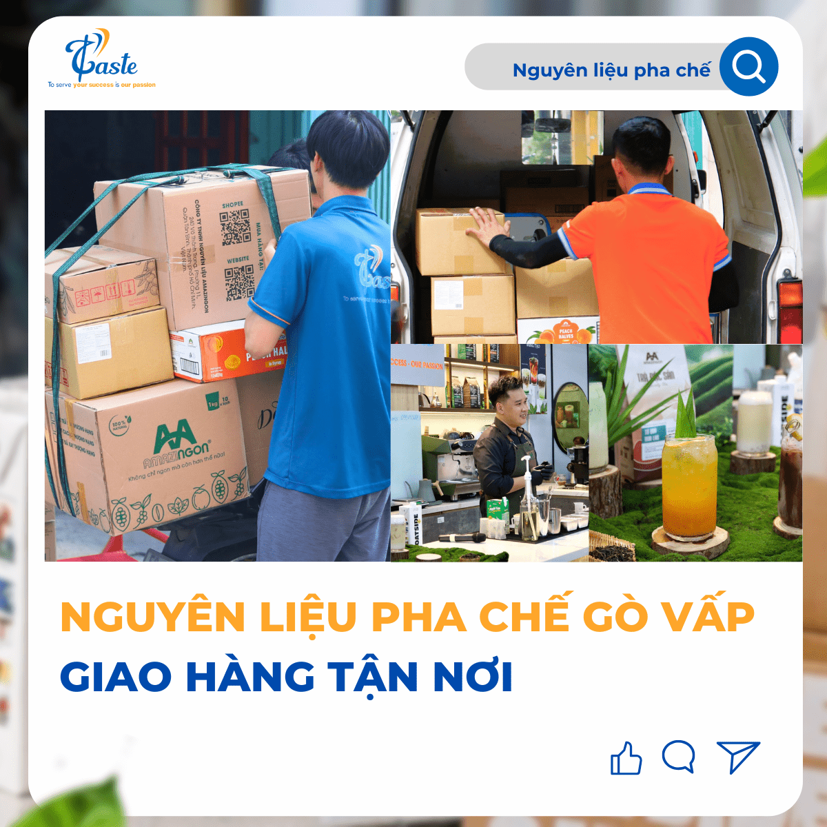 Đặt Mua Nguyên Liệu Pha Chế Gò Vấp Giao Tận Nơi