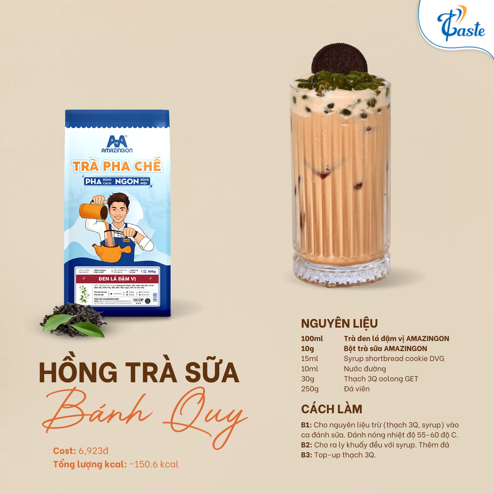 Công thức hồng trà sữa