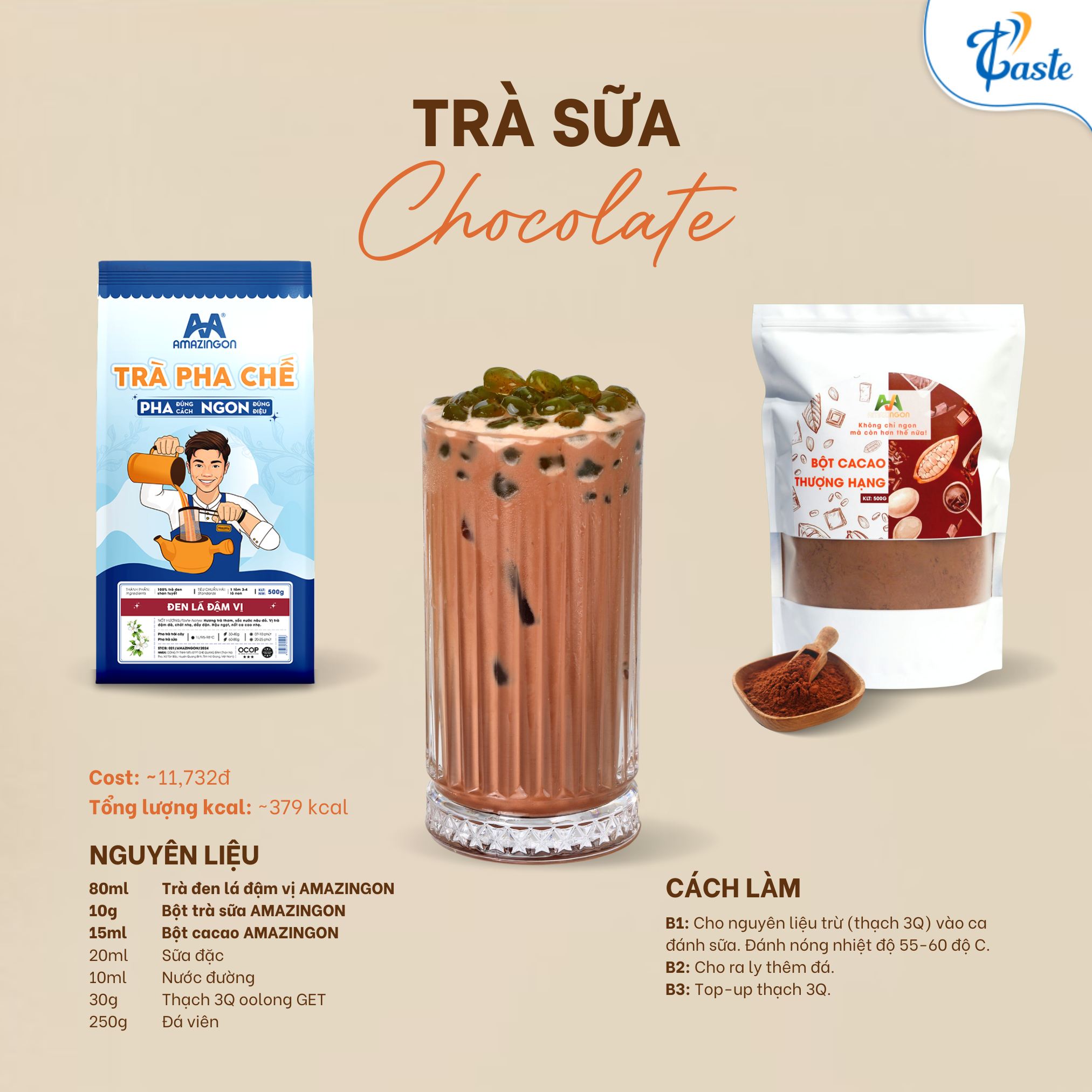 Công thức hồng trà sữa
