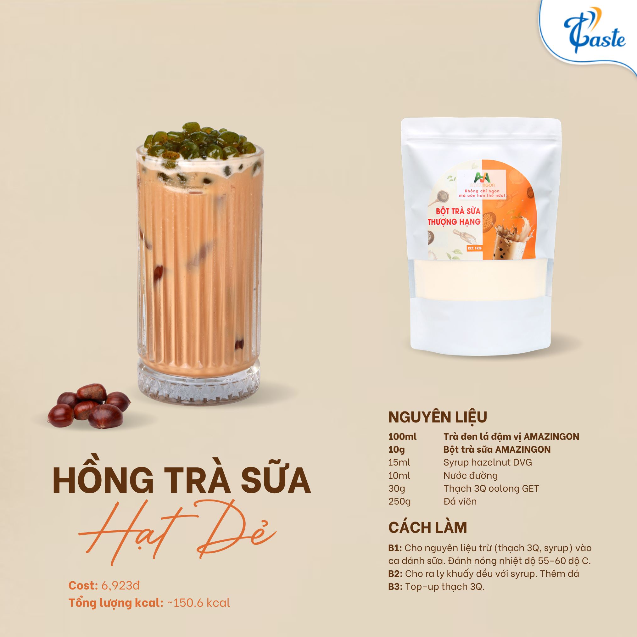 Công thức hồng trà sữa