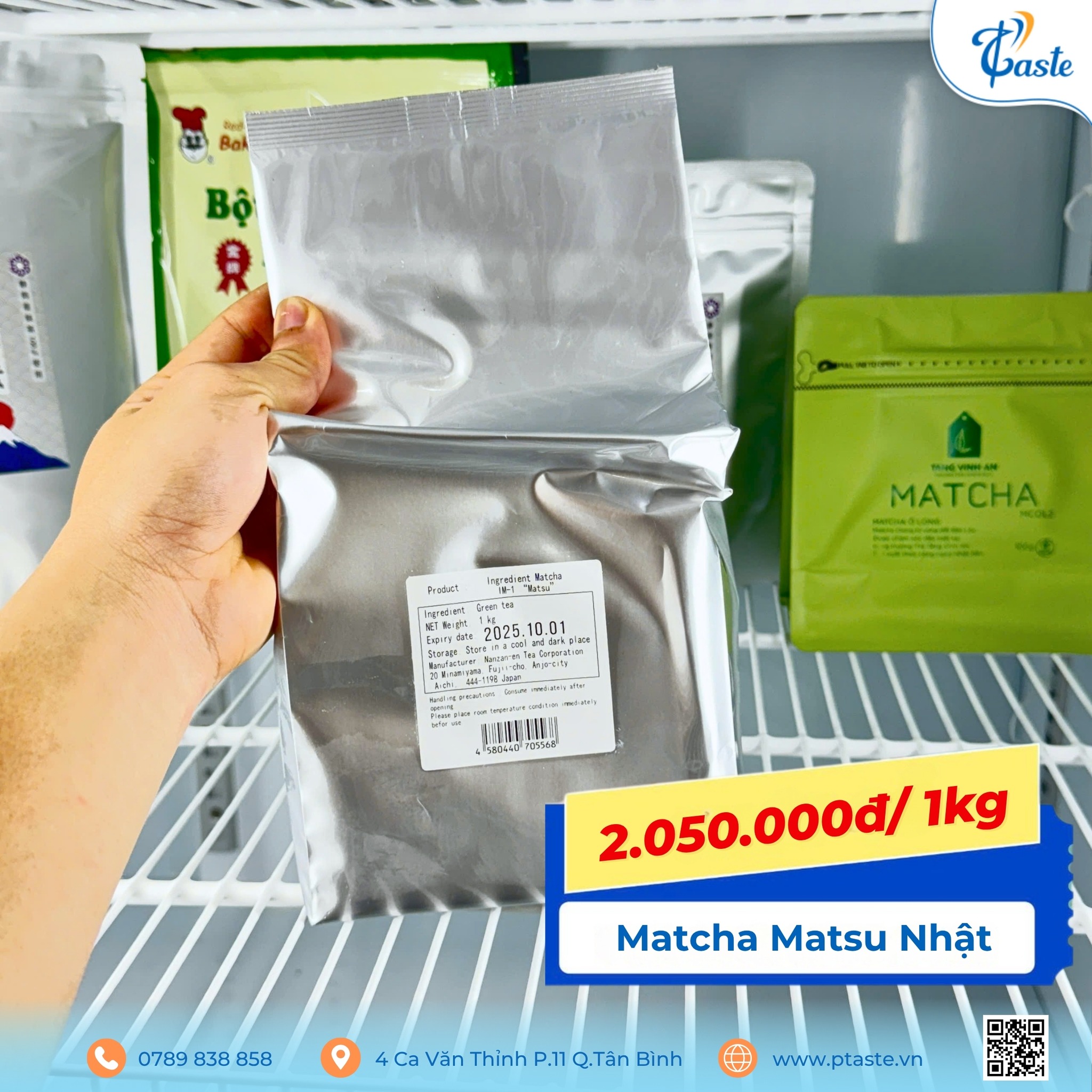 Matcha Luôn Có Sẵn Tại P-Taste: Đầy Kho, Đủ Vị, Giao Hàng Toàn Quốc