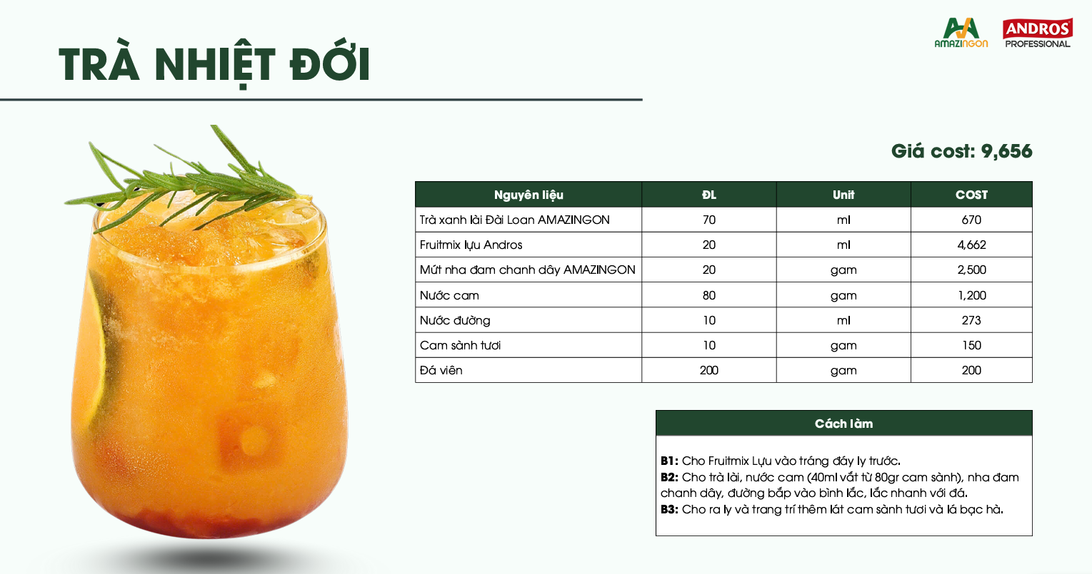 TRÀ NHIỆT ĐỚI