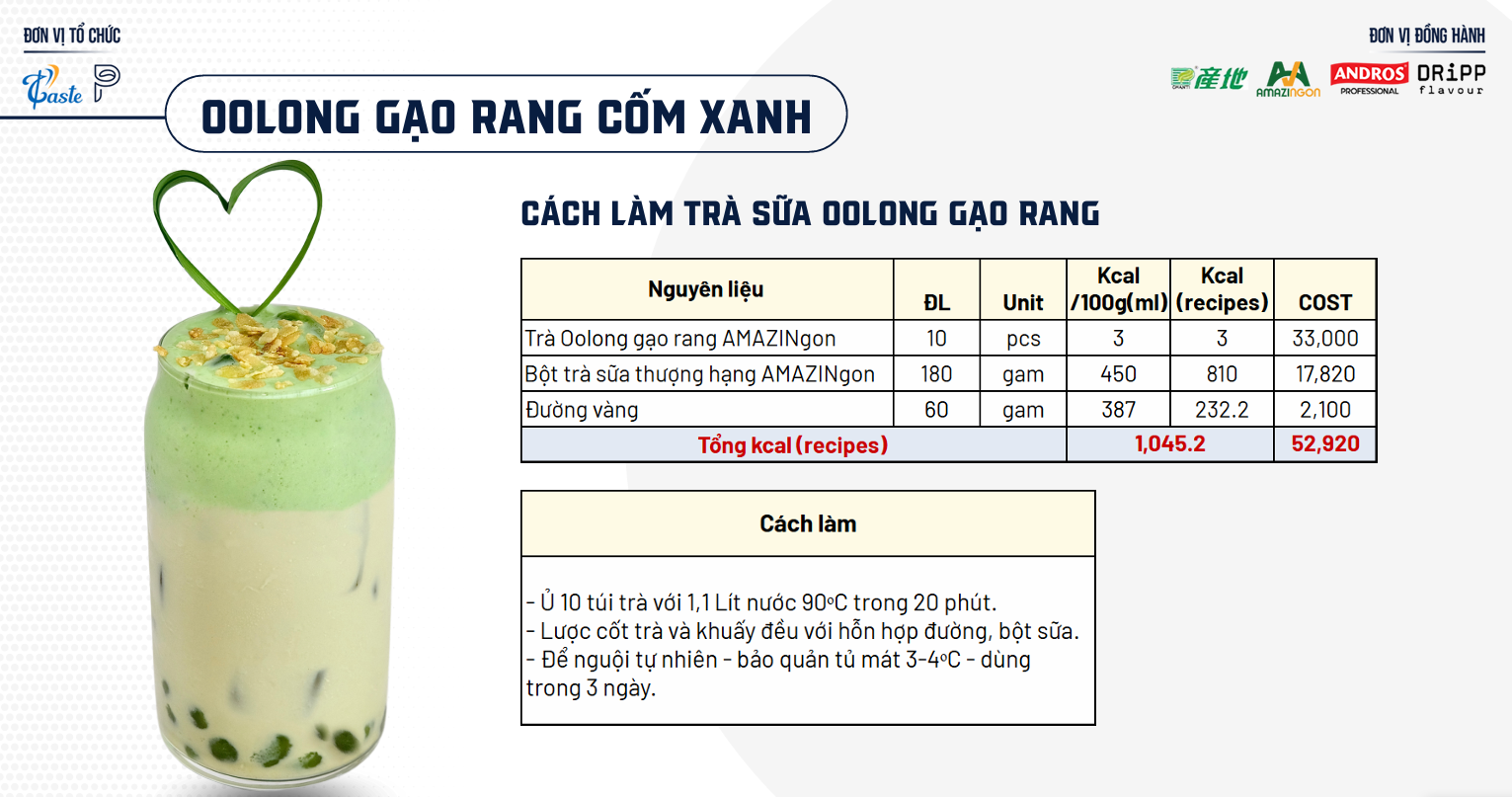 OOLONG GẠO RANG CỐM XANH