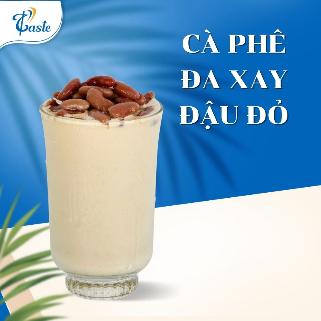 CÔNG THỨC CÀ PHÊ ĐÁ XAY ĐẬU ĐỎ