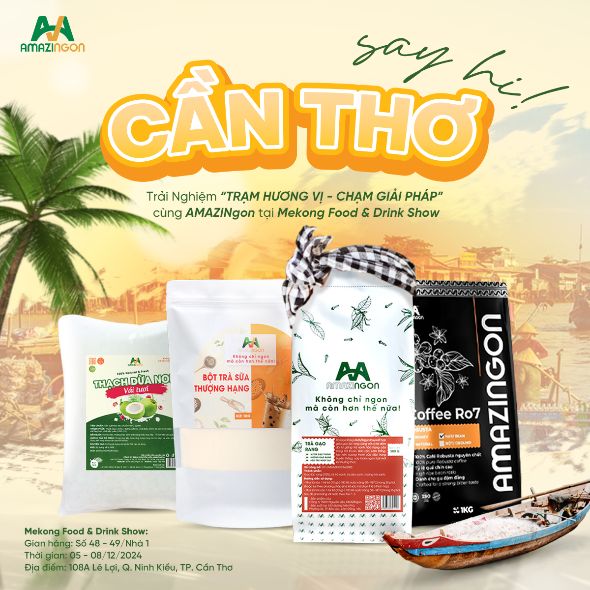 AMAZINgon - Nhãn Hàng Được P-Taste Phân Phối Đã Có Mặt Tại Sự Kiện Cần Thơ