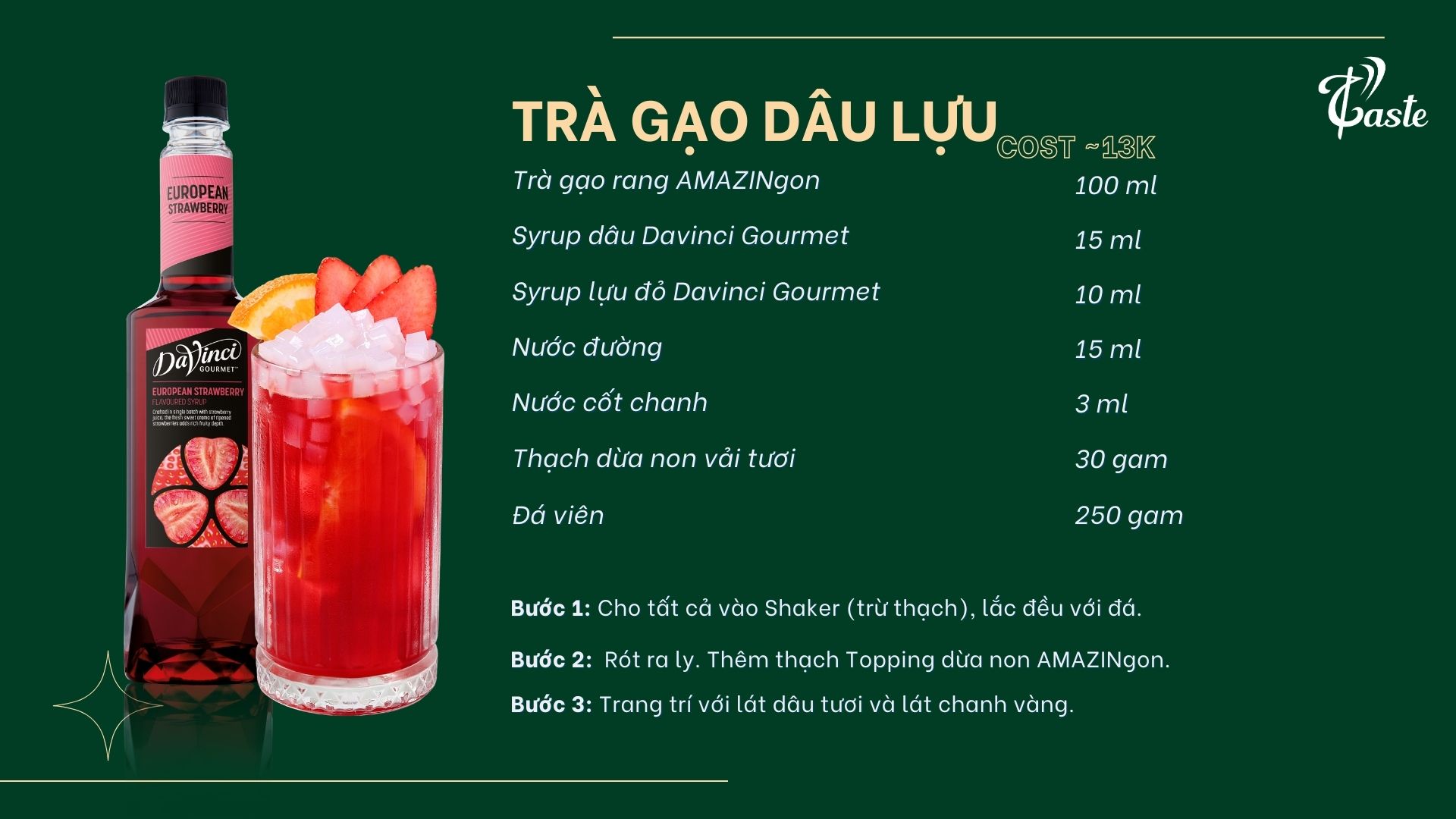 [BST Syrup Davinci Gourmet] Bùng Nổ Hương Vị Lễ Hội Cùng P-Taste