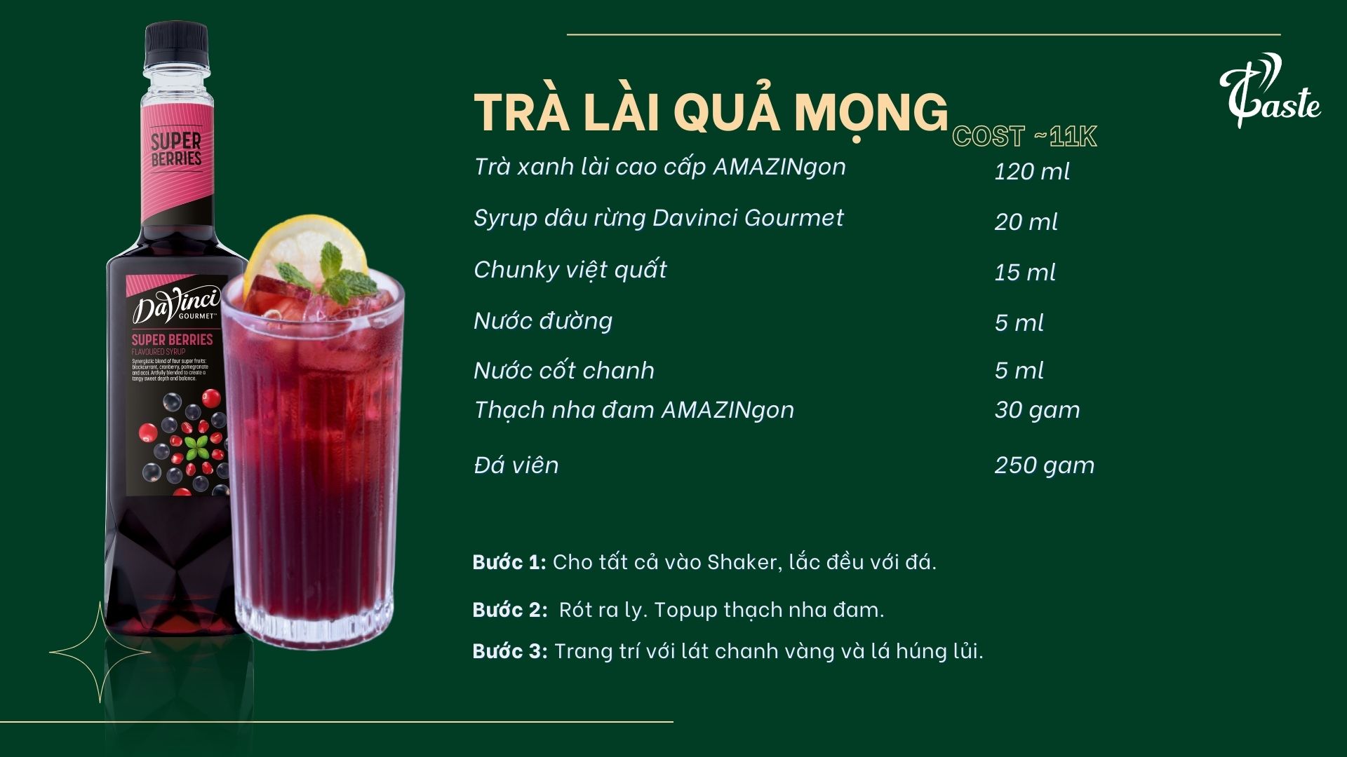 [BST Syrup Davinci Gourmet] Bùng Nổ Hương Vị Lễ Hội Cùng P-Taste