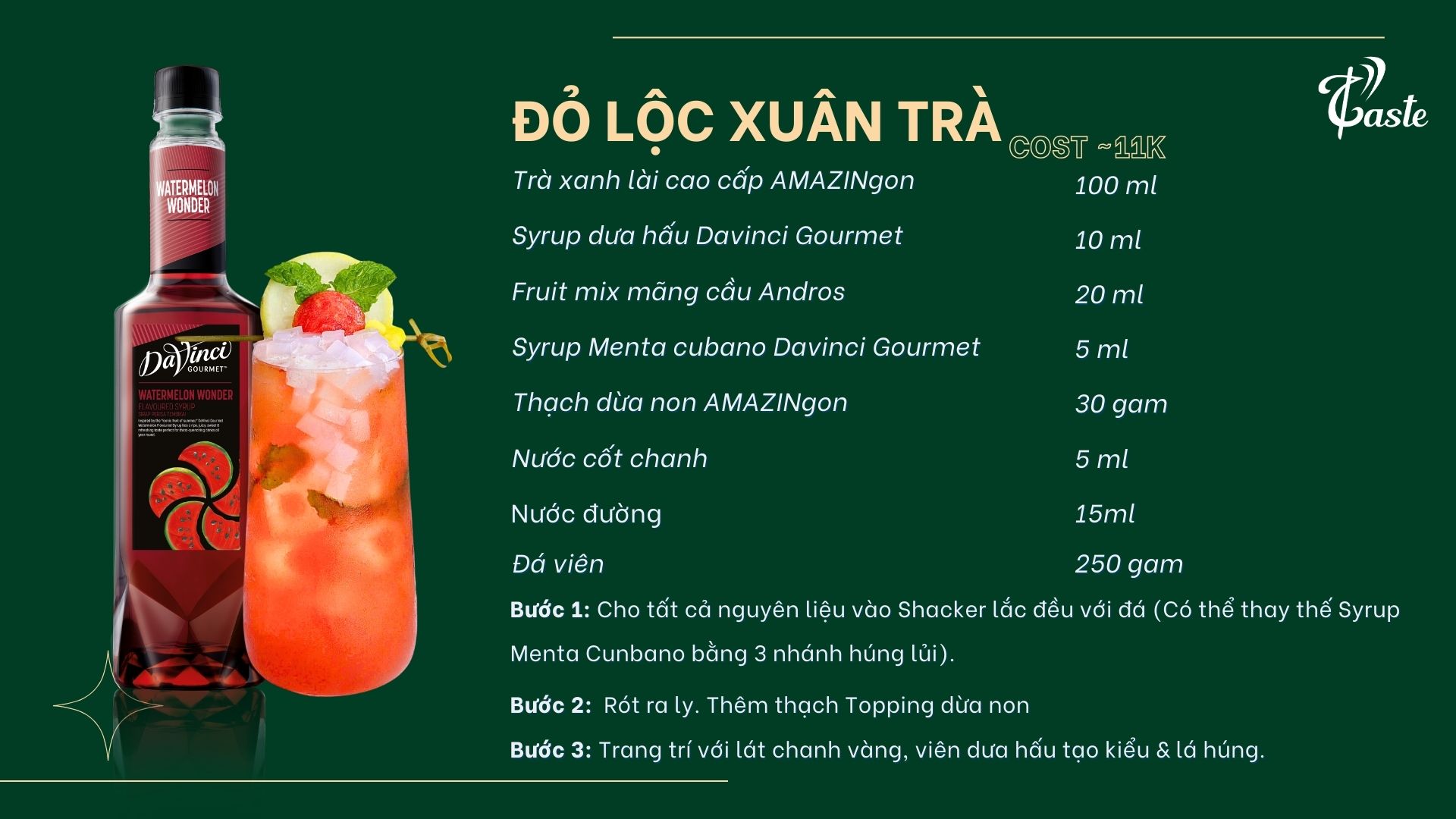 [BST Syrup Davinci Gourmet] Bùng Nổ Hương Vị Lễ Hội Cùng P-Taste