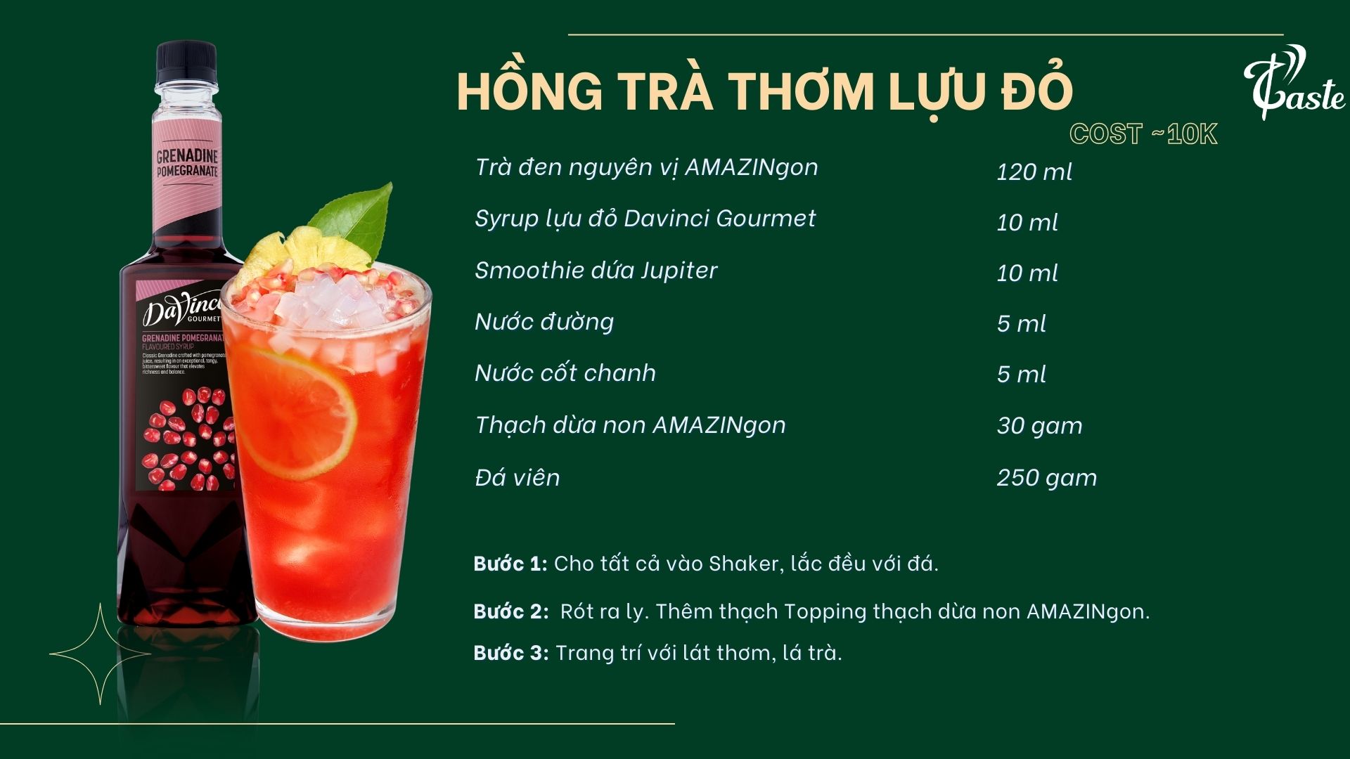 [BST Syrup Davinci Gourmet] Bùng Nổ Hương Vị Lễ Hội Cùng P-Taste