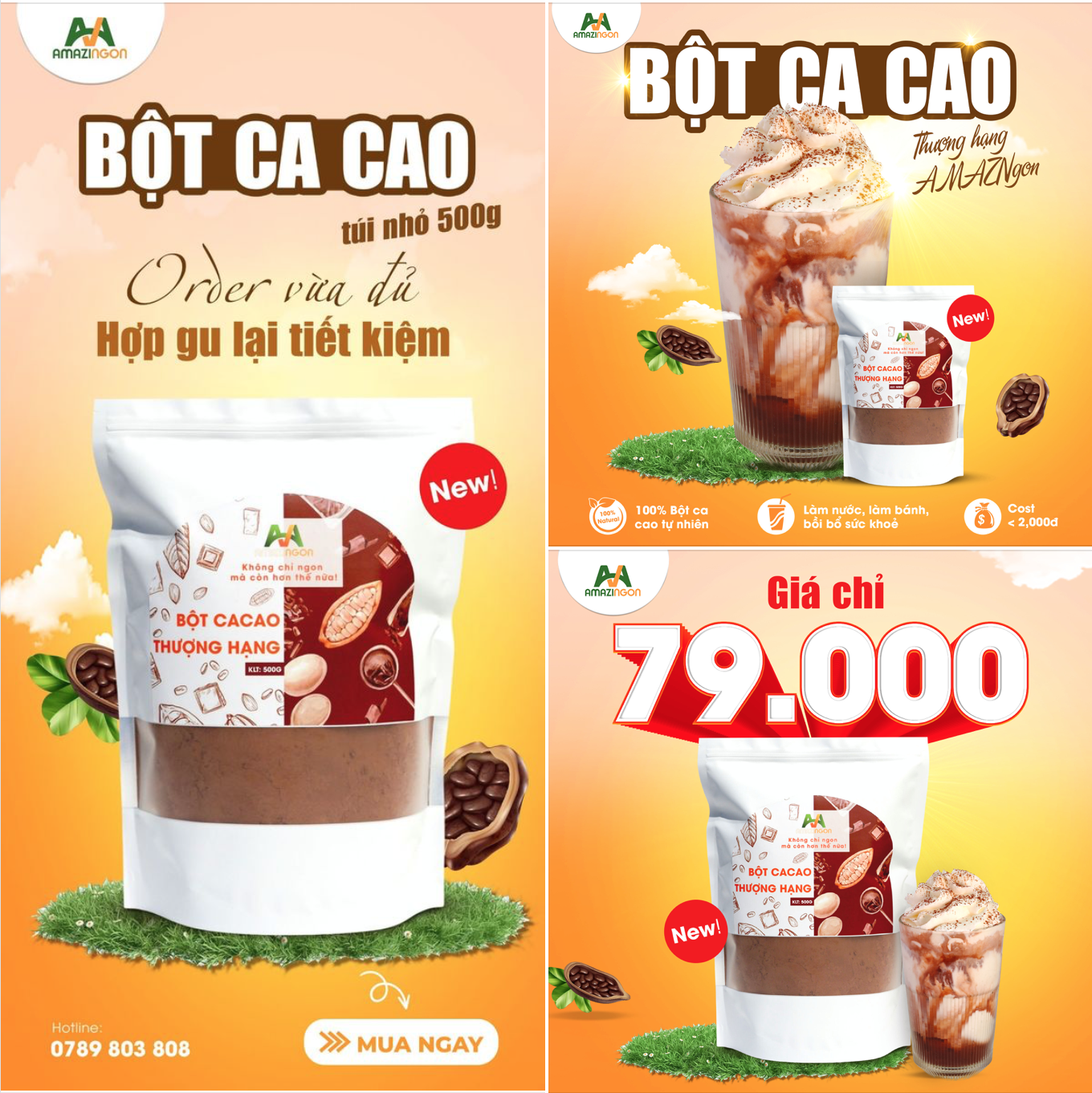 Bột cacao thượng hạng AMAZINgon