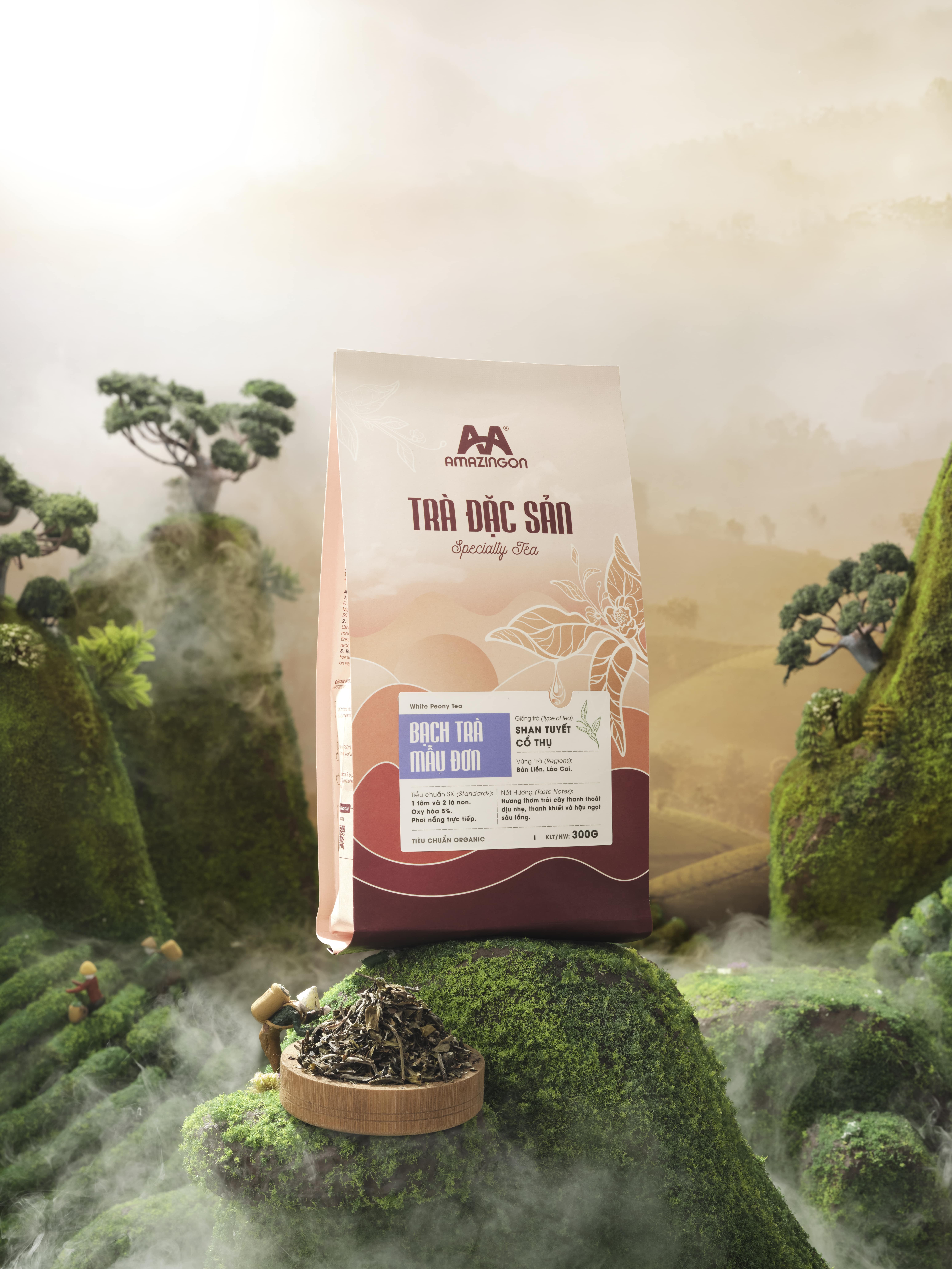 Trà đặc sản Bạch Trà Mẫu Đơn AMAZINGON