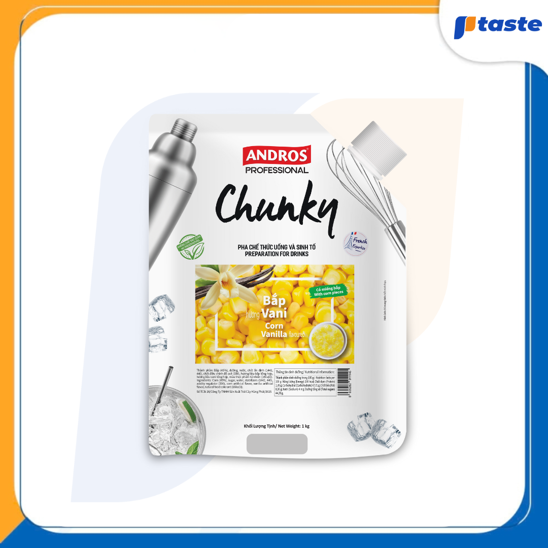 MỨT BẮP HƯƠNG VANI ANDROS CHUNKY 1KG