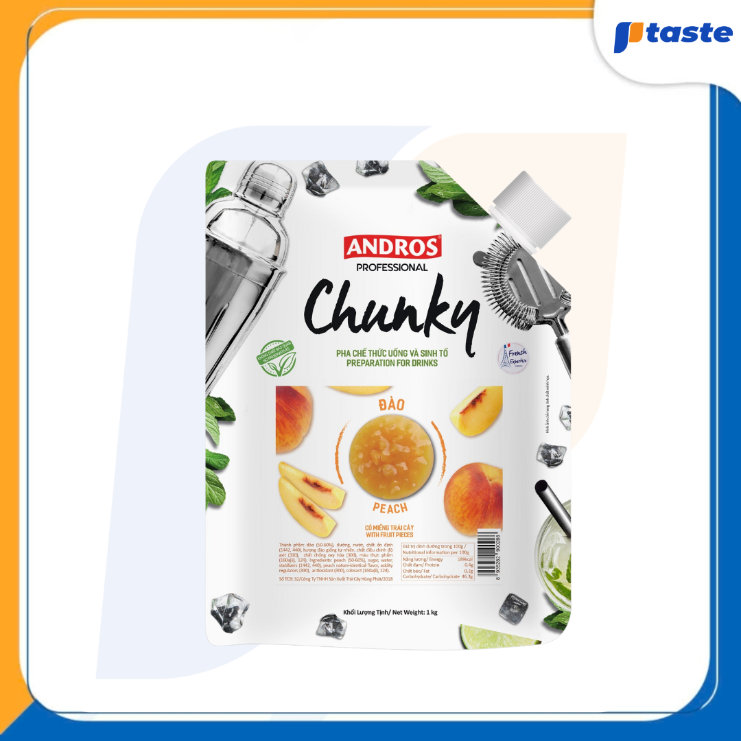 MỨT ĐÀO ANDROS CHUNKY 1KG