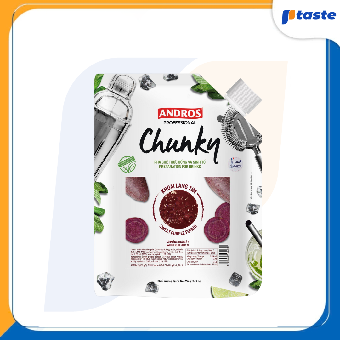 MỨT KHOAI LANG TÍM ANDROS CHUNKY 1KG