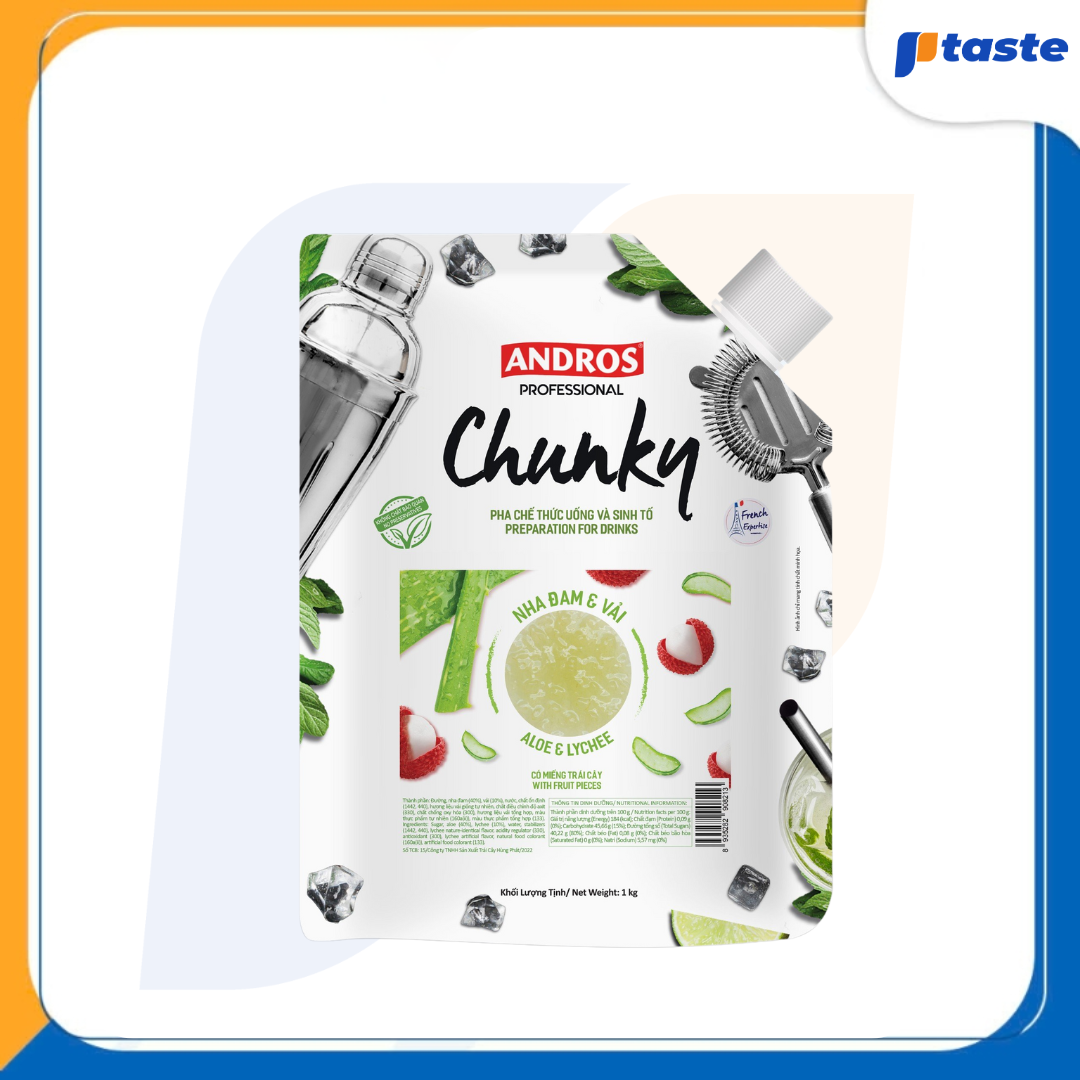 MỨT NHA ĐAM & VẢI ANDROS CHUNKY 1KG