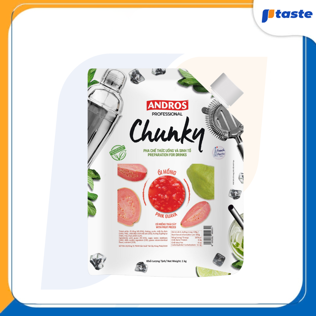 MỨT ỔI HỒNG ANDROS CHUNKY 1KG