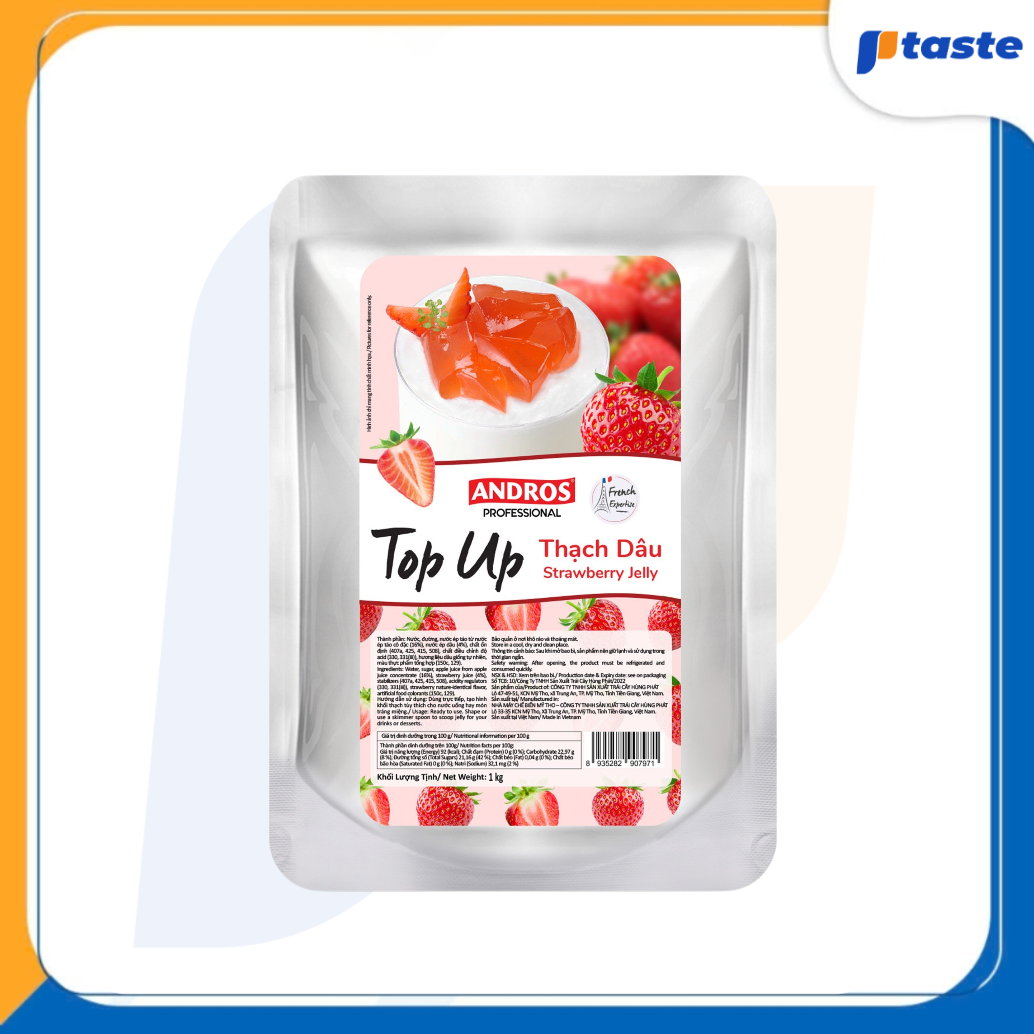 THẠCH DÂU - TOP UP JELLY ANDROS 1KG