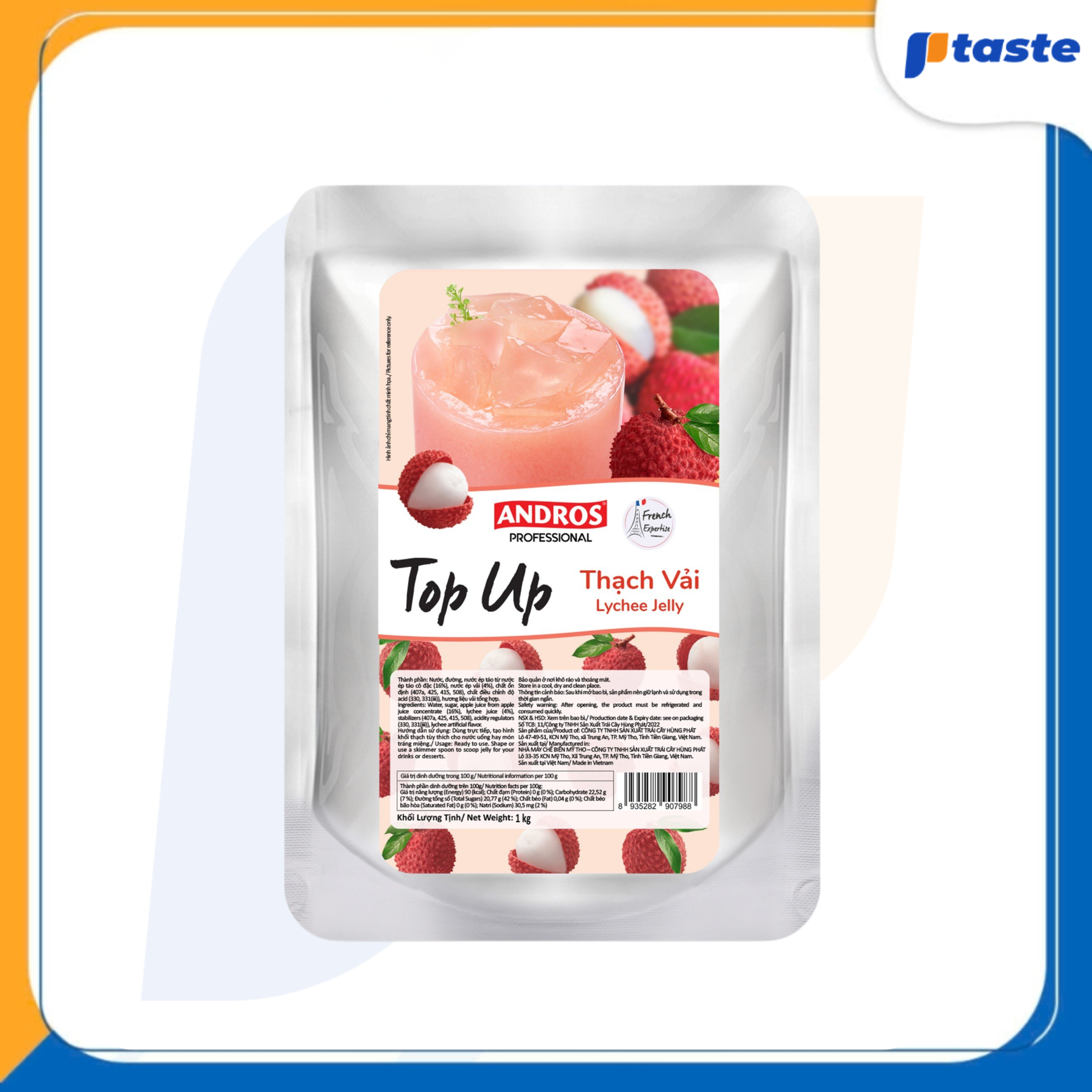 THẠCH VẢI - TOP UP JELLY ANDROS 1KG