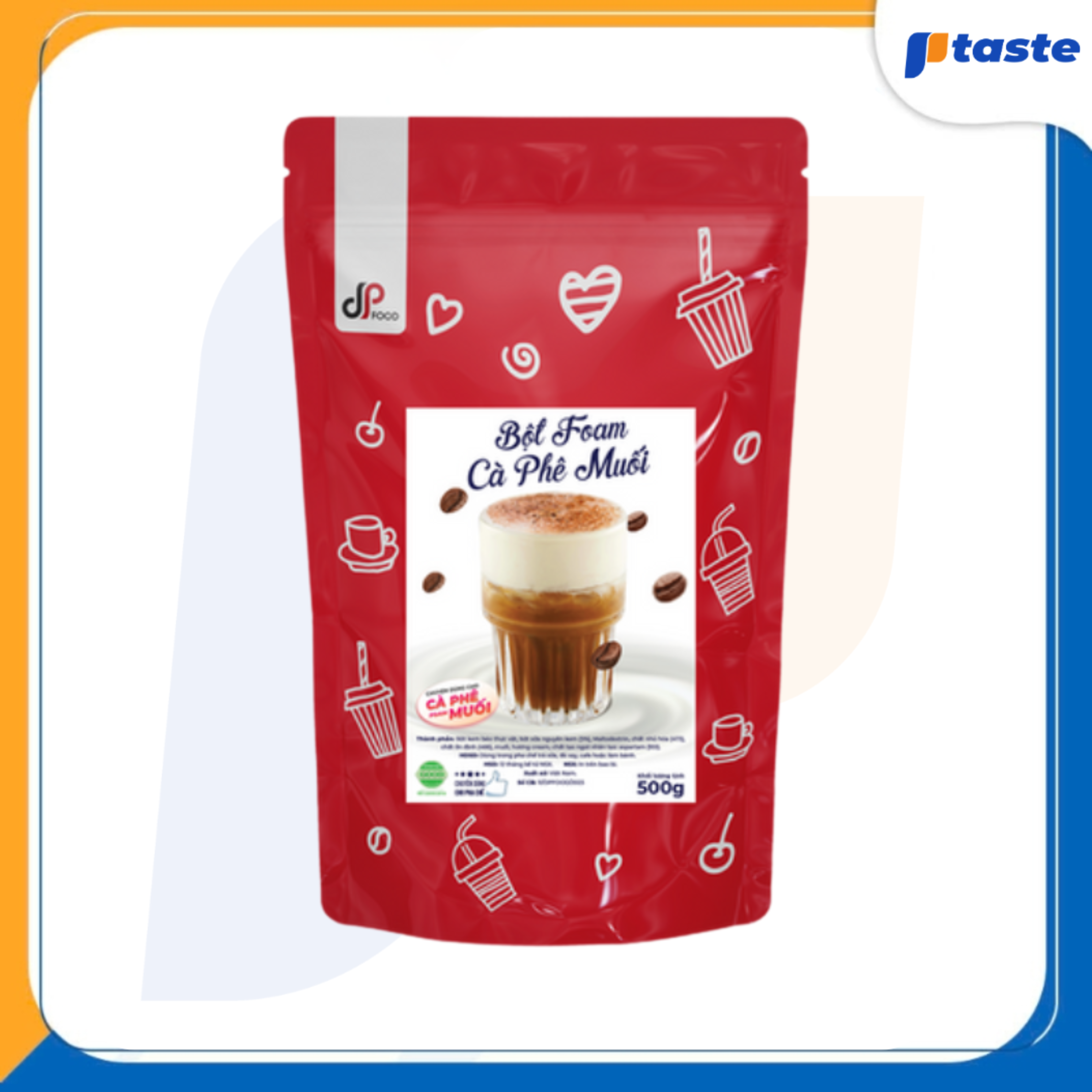 BỘT MILK FOAM CÀ PHÊ MUỐI DP FOOD 500G