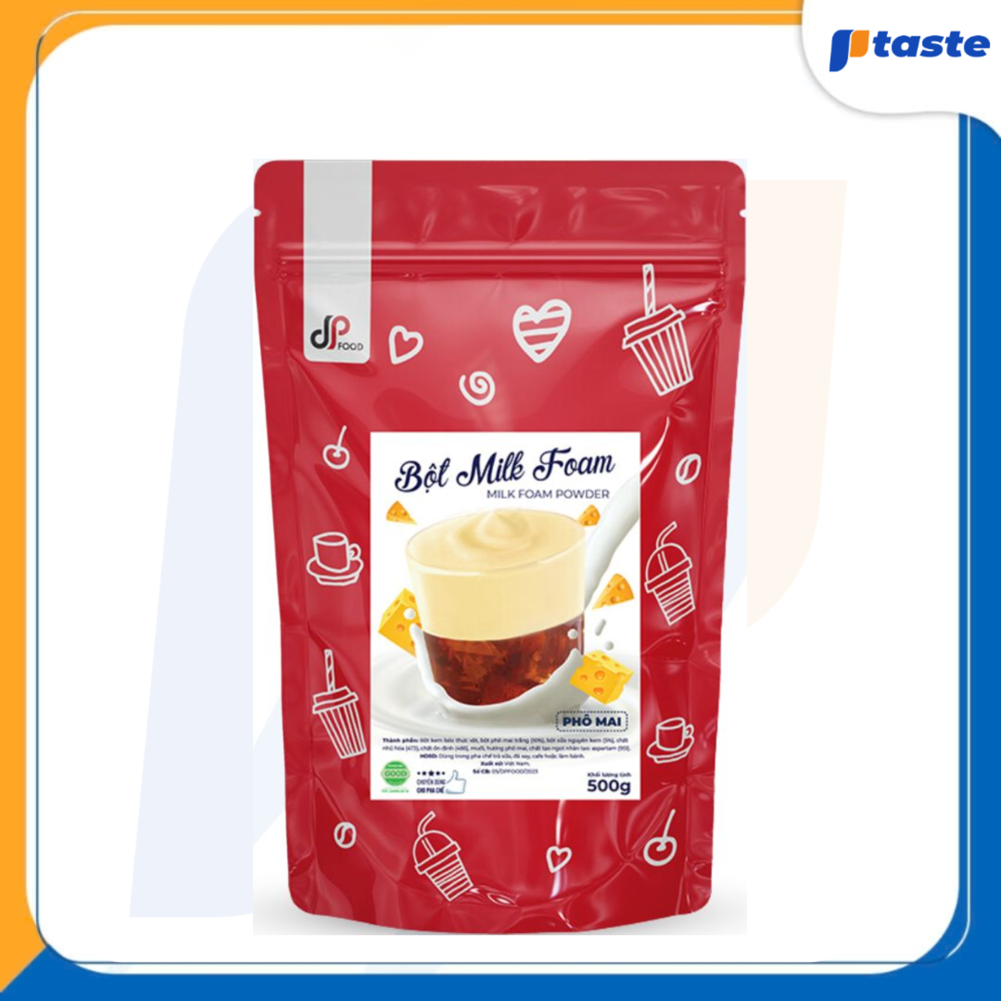 BỘT MILK FOAM PHÔ MAI DP FOOD 500G