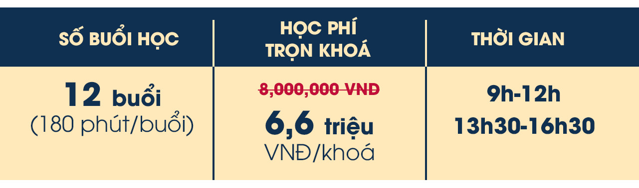 CHƯƠNG TRÌNH ƯU ĐÃI pha chế vận hành quán barista
